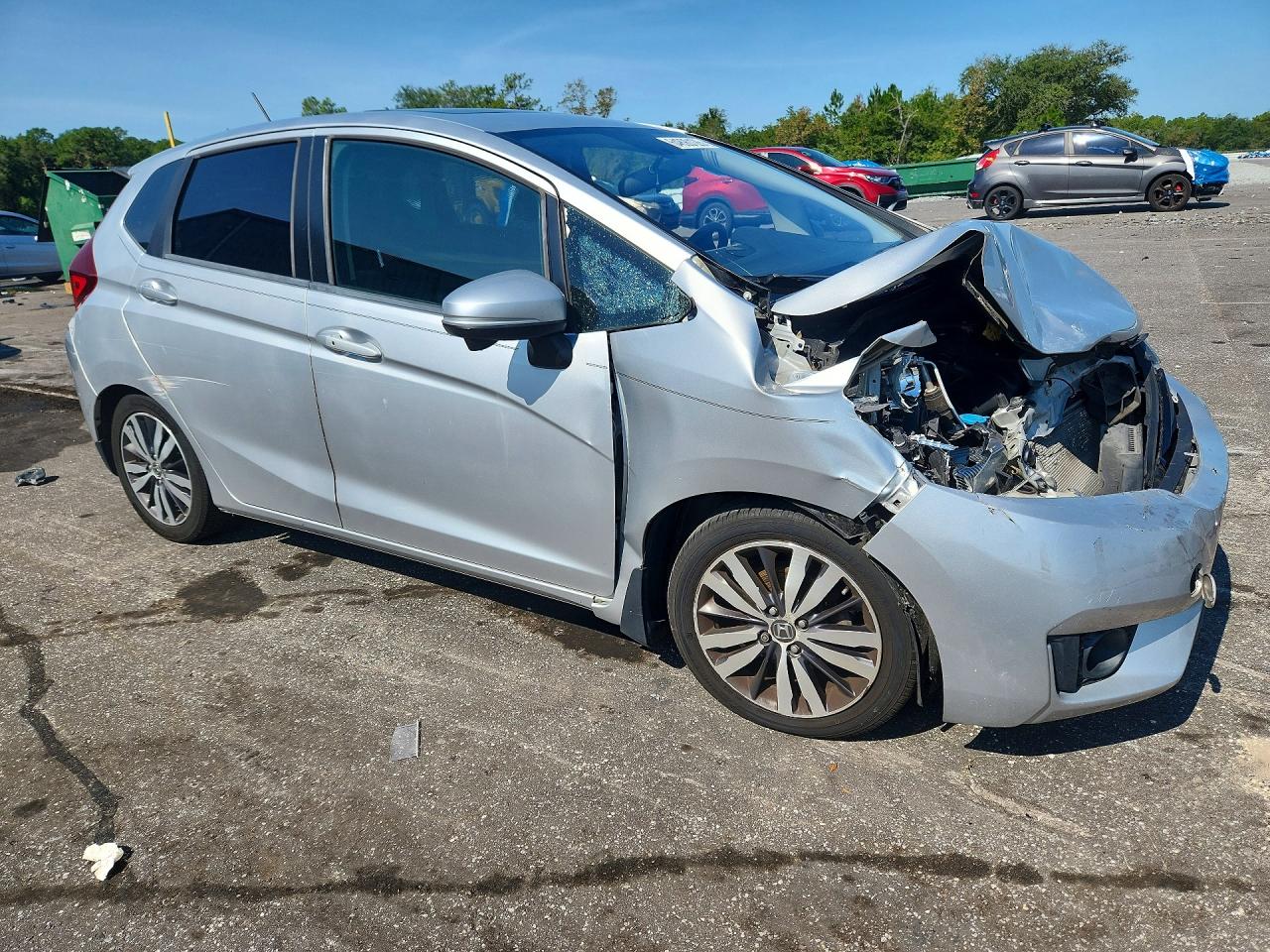2015 Honda Fit Ex Silver vin: 3HGGK5G89FM731146