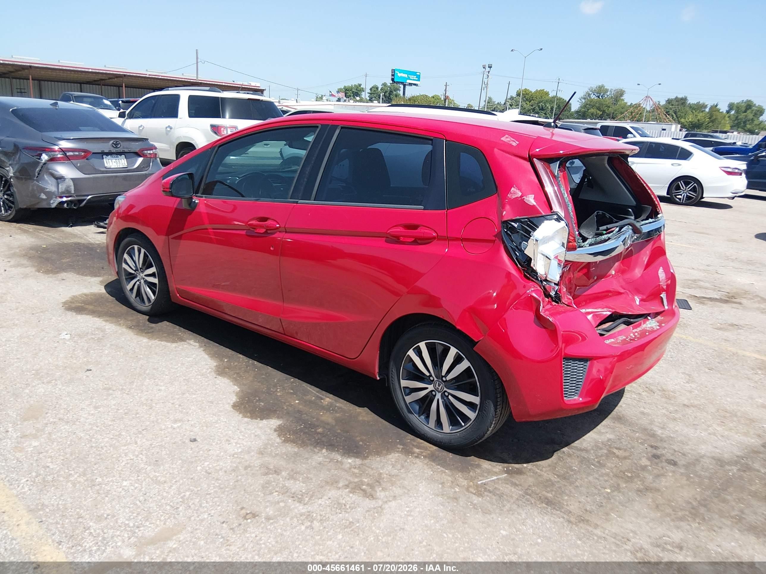 2015 Honda Fit Ex Red vin: 3HGGK5G89FM764924