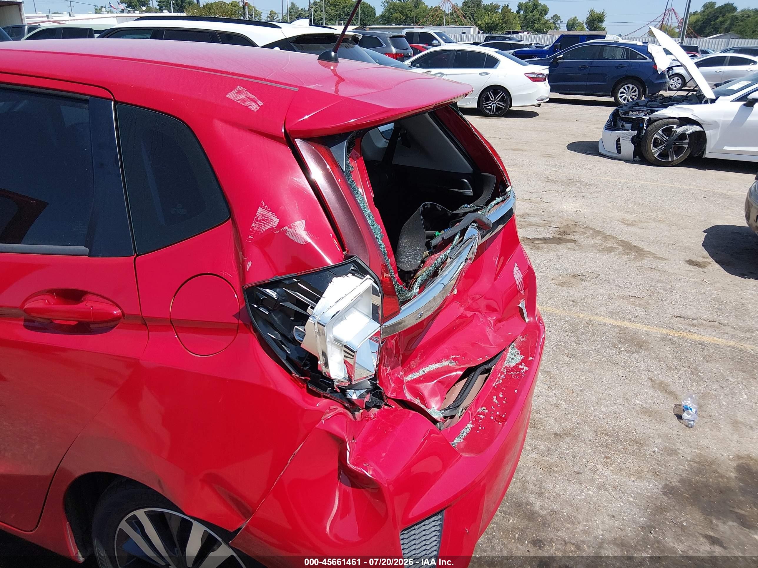 2015 Honda Fit Ex Red vin: 3HGGK5G89FM764924