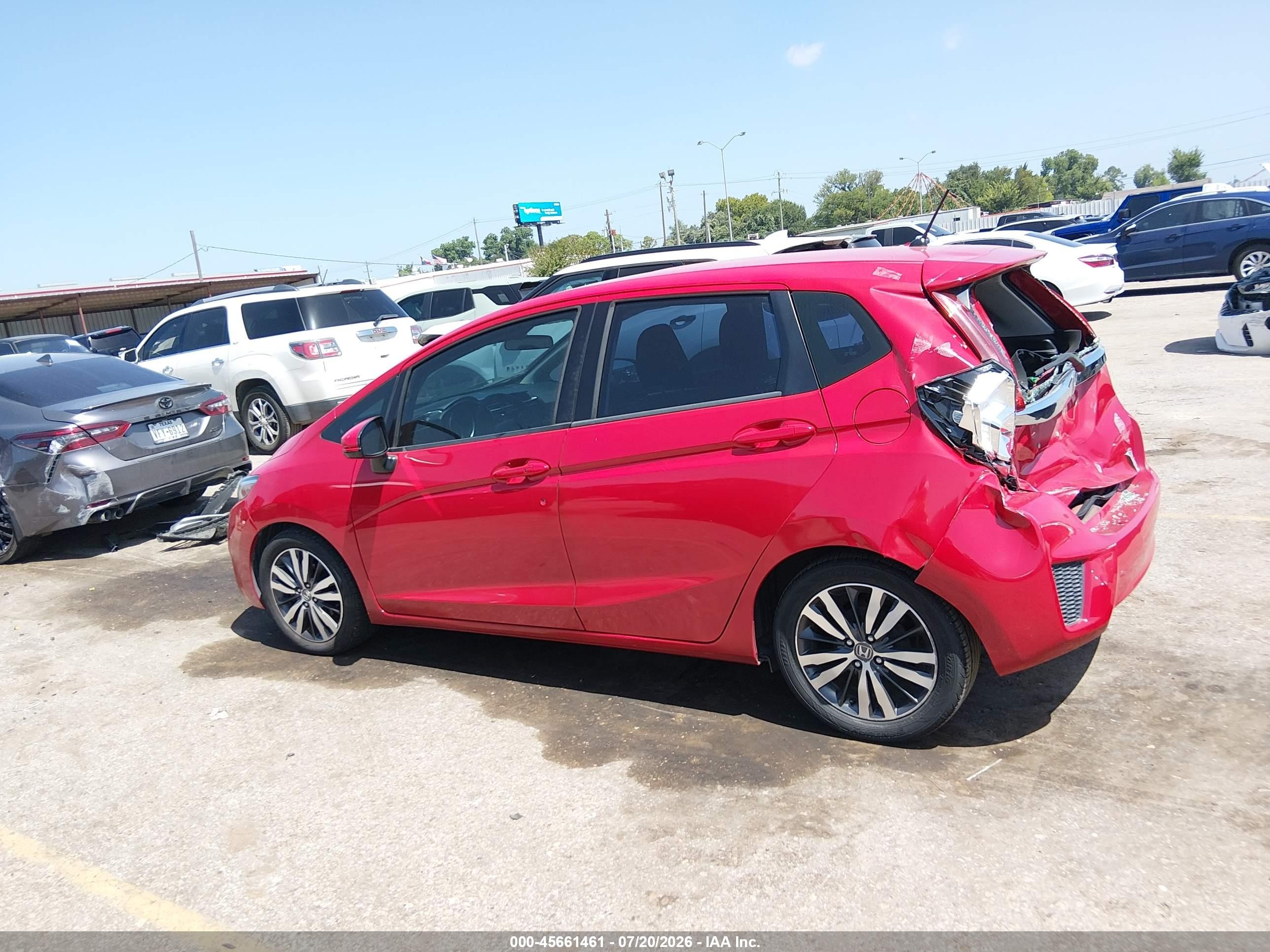 2015 Honda Fit Ex Red vin: 3HGGK5G89FM764924