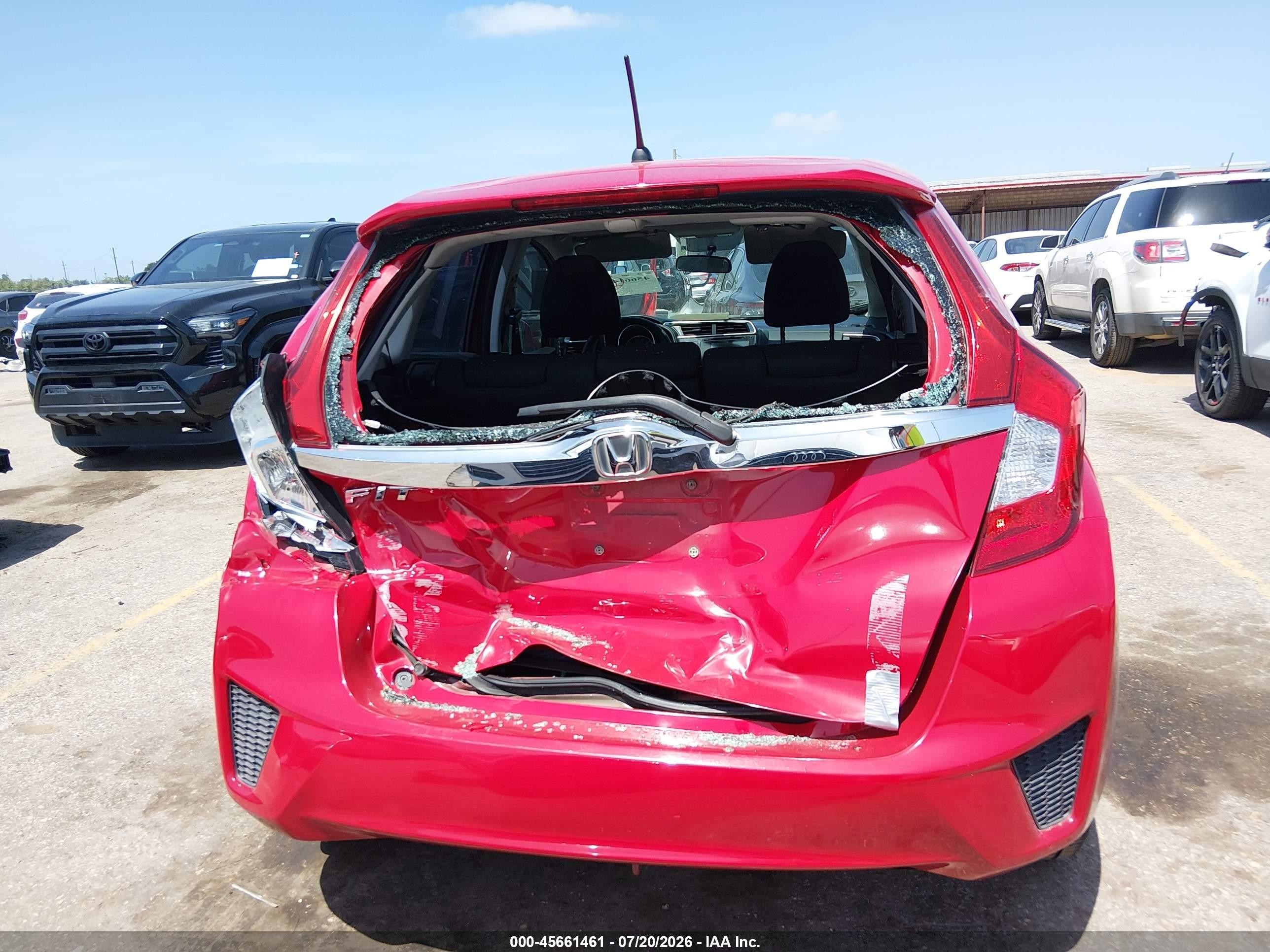2015 Honda Fit Ex Red vin: 3HGGK5G89FM764924