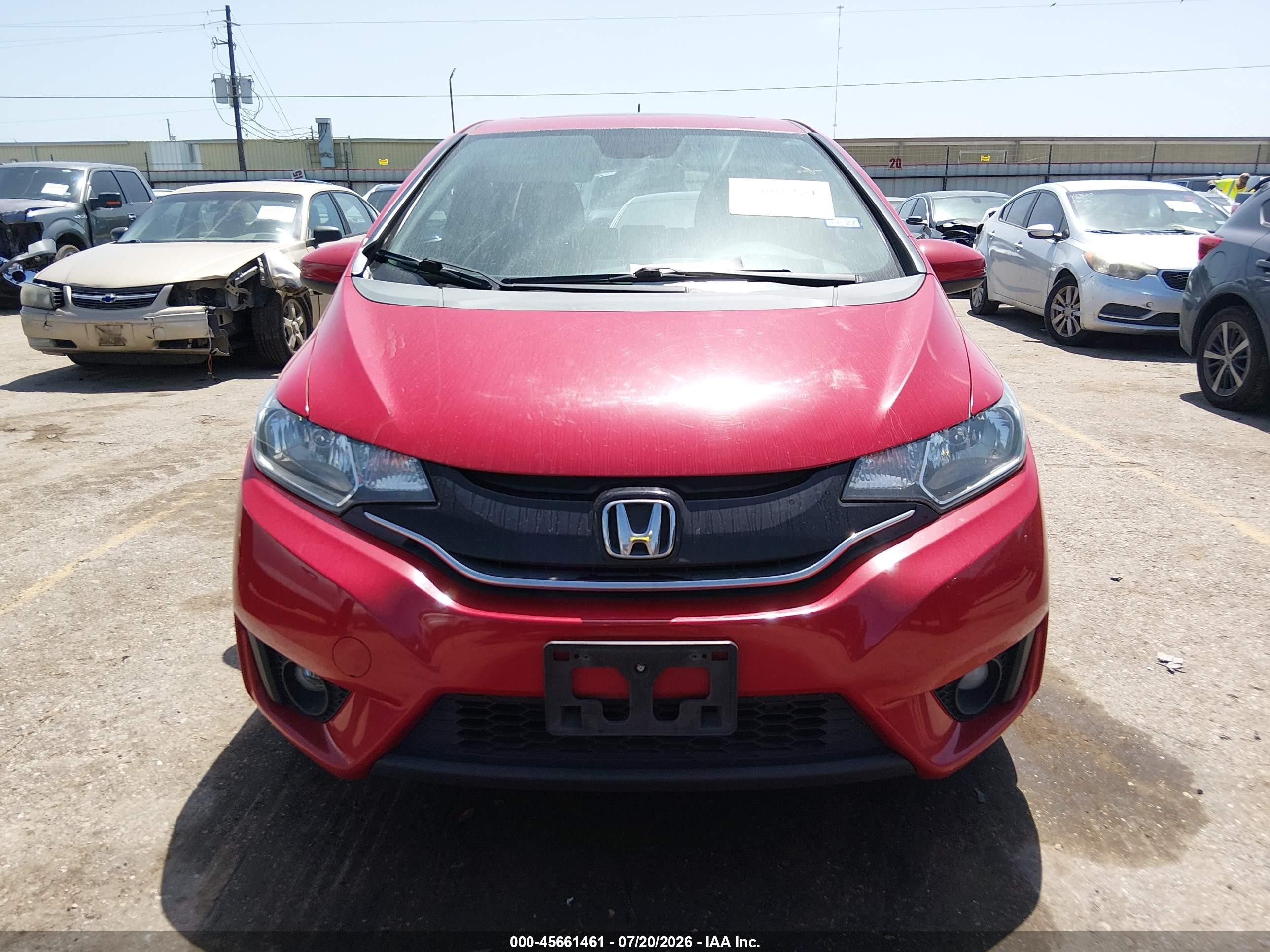 2015 Honda Fit Ex Red vin: 3HGGK5G89FM764924