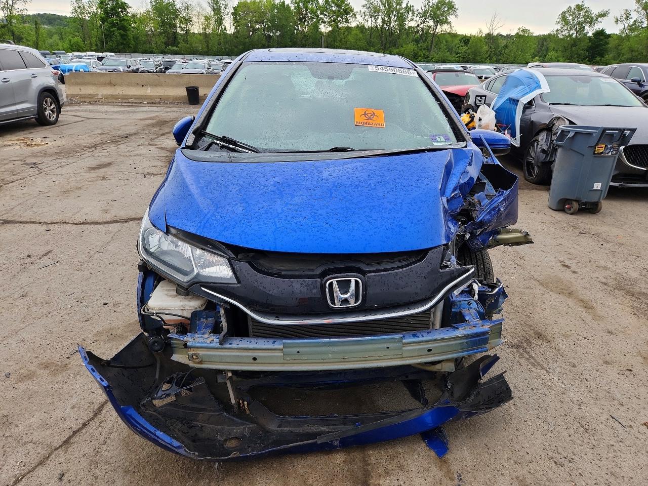 2015 Honda Fit Ex Синий vin: 3HGGK5G8XFM777682
