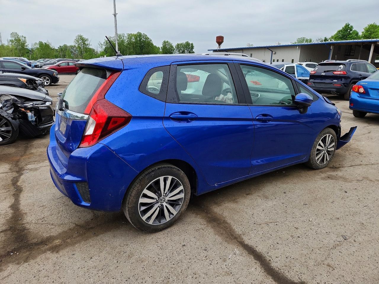 2015 Honda Fit Ex Синий vin: 3HGGK5G8XFM777682
