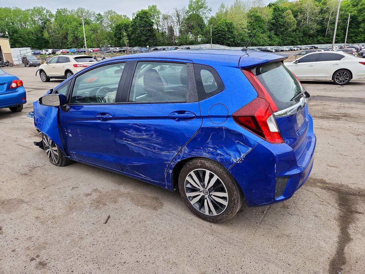 2015 Honda Fit Ex Синий vin: 3HGGK5G8XFM777682