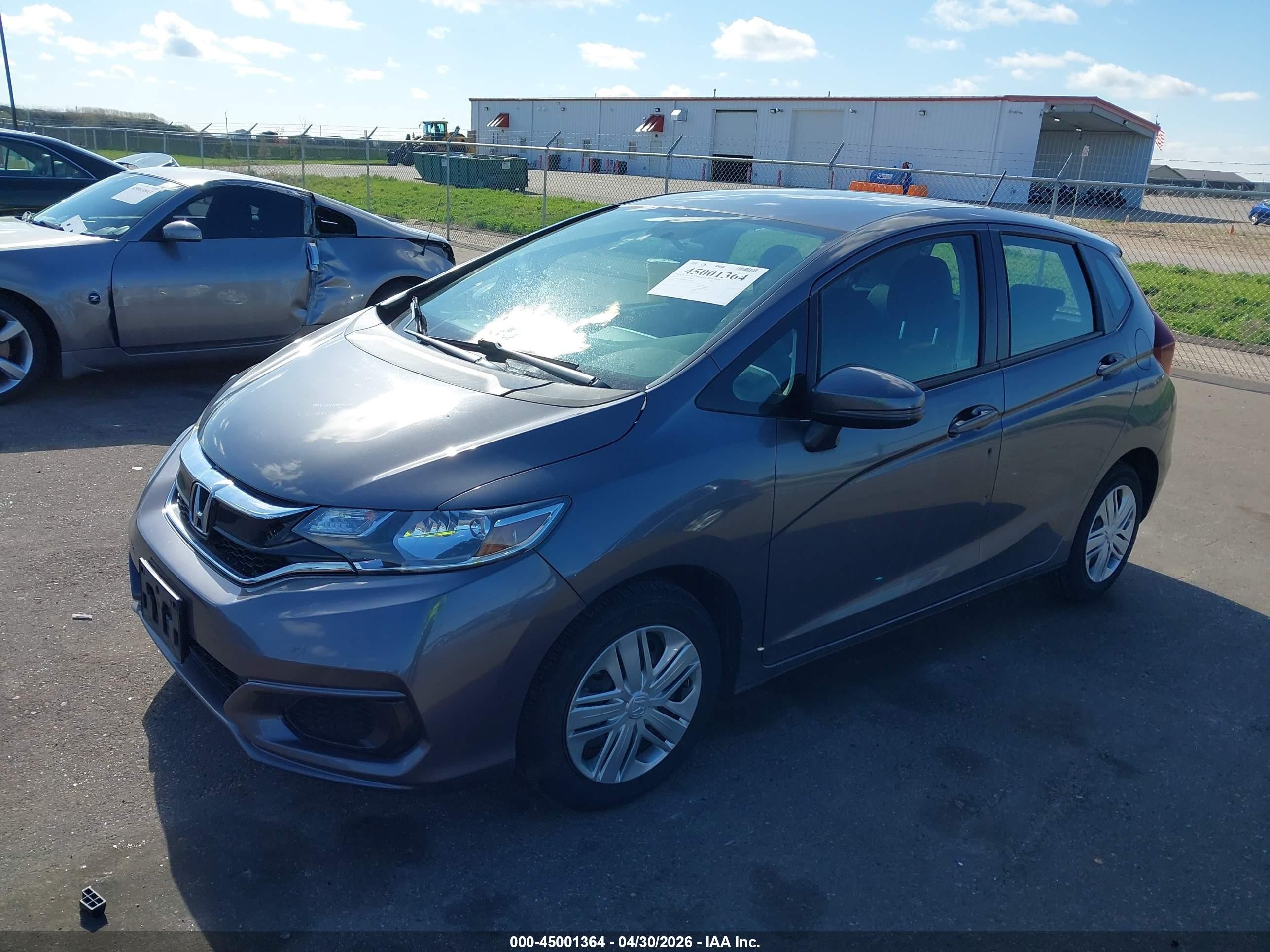 2019 Honda Fit Lx Серый vin: 3HGGK5H40KM734054