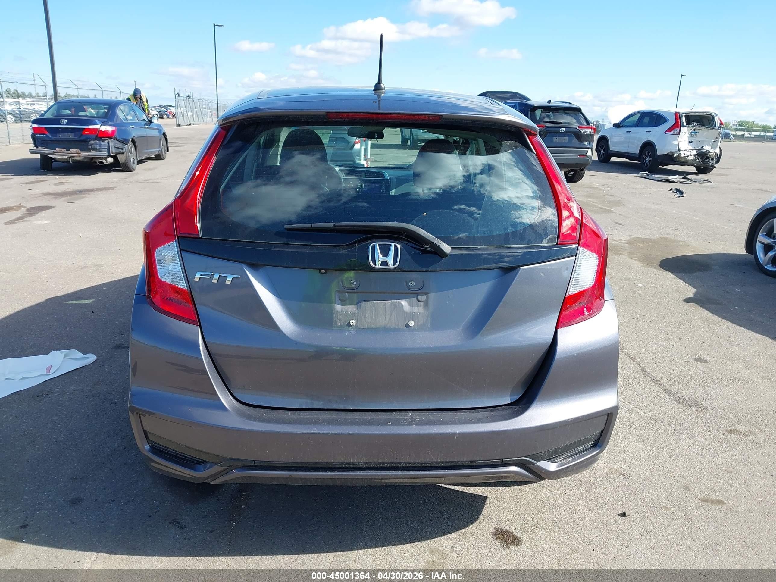 2019 Honda Fit Lx Серый vin: 3HGGK5H40KM734054