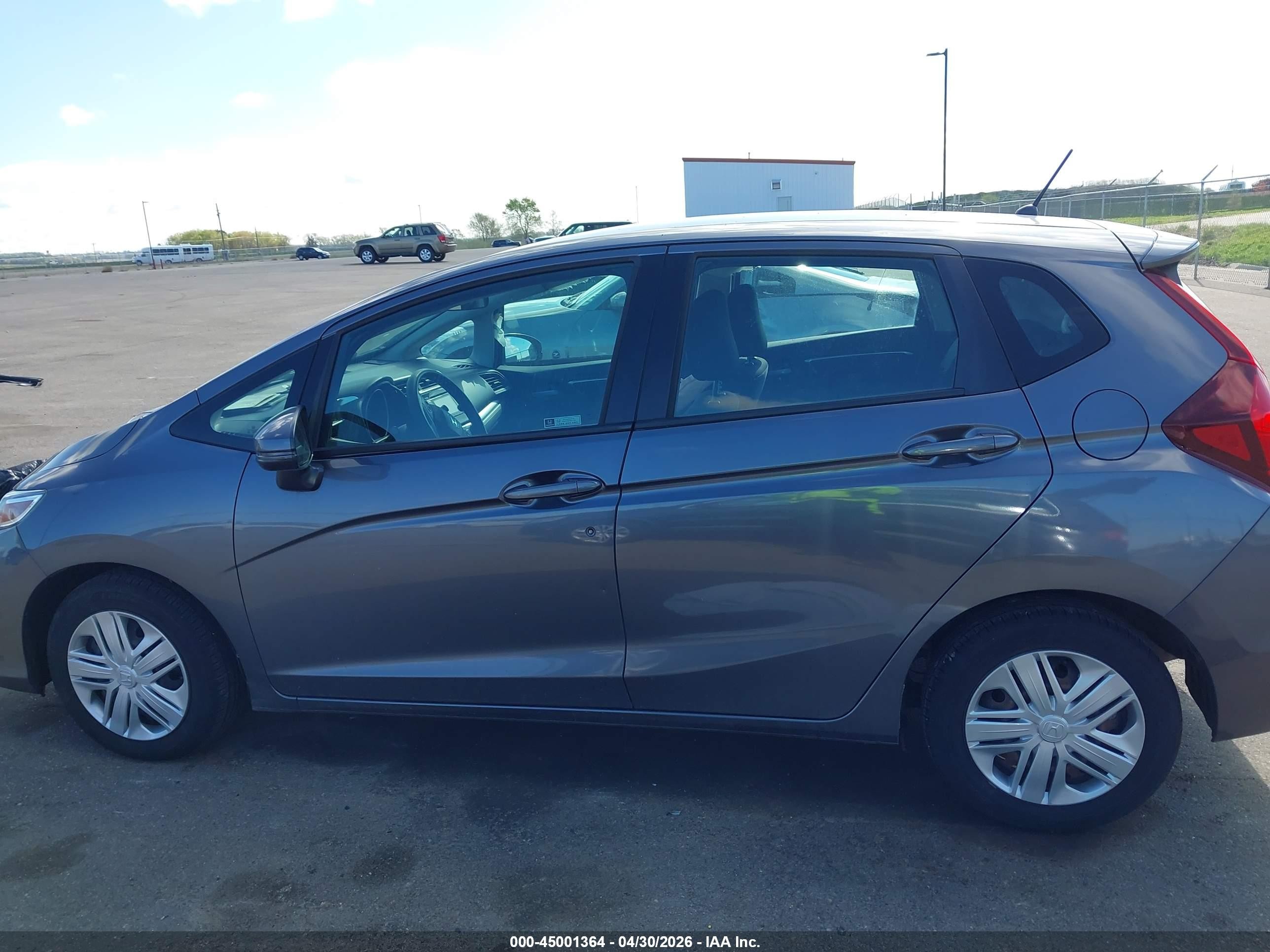 2019 Honda Fit Lx Серый vin: 3HGGK5H40KM734054