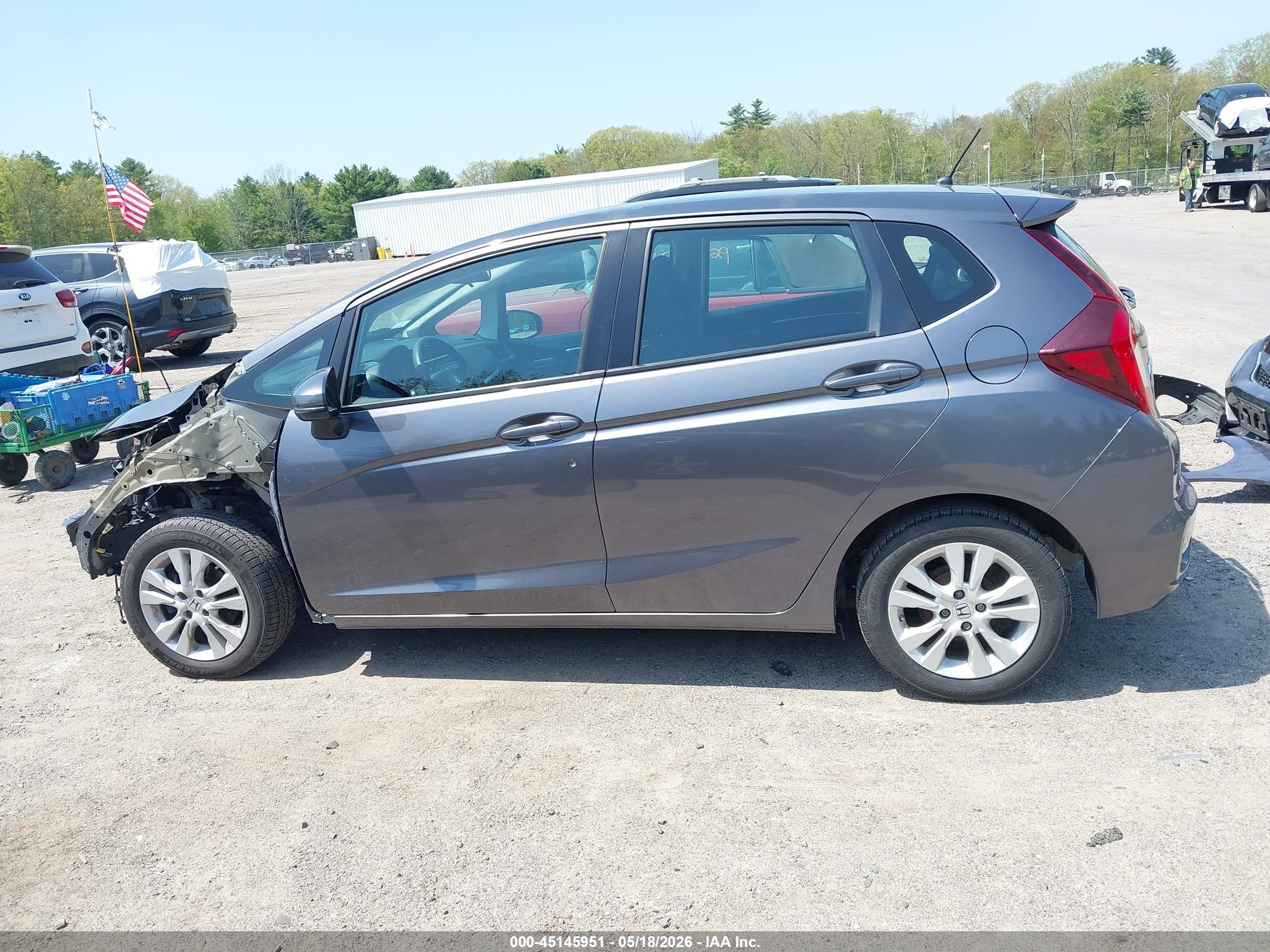 2019 Honda Fit Lx Gray vin: 3HGGK5H41KM750473