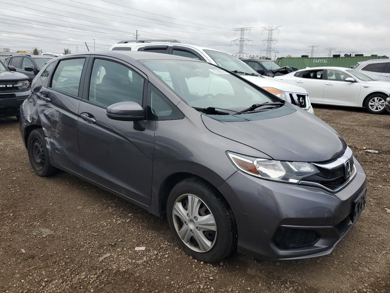 2018 Honda Fit Lx Серый vin: 3HGGK5H42JM727802