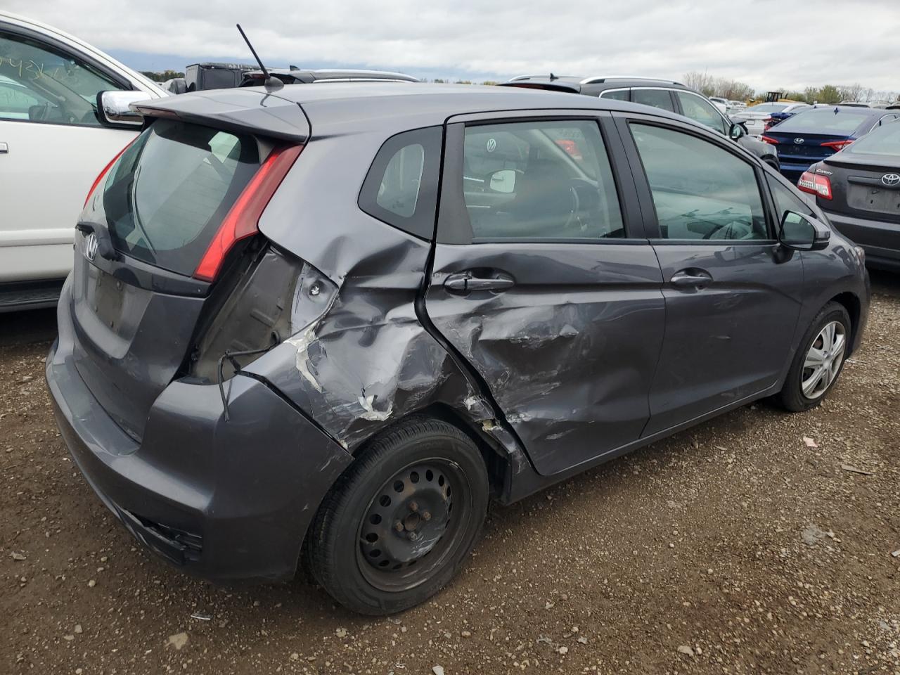 2018 Honda Fit Lx Серый vin: 3HGGK5H42JM727802