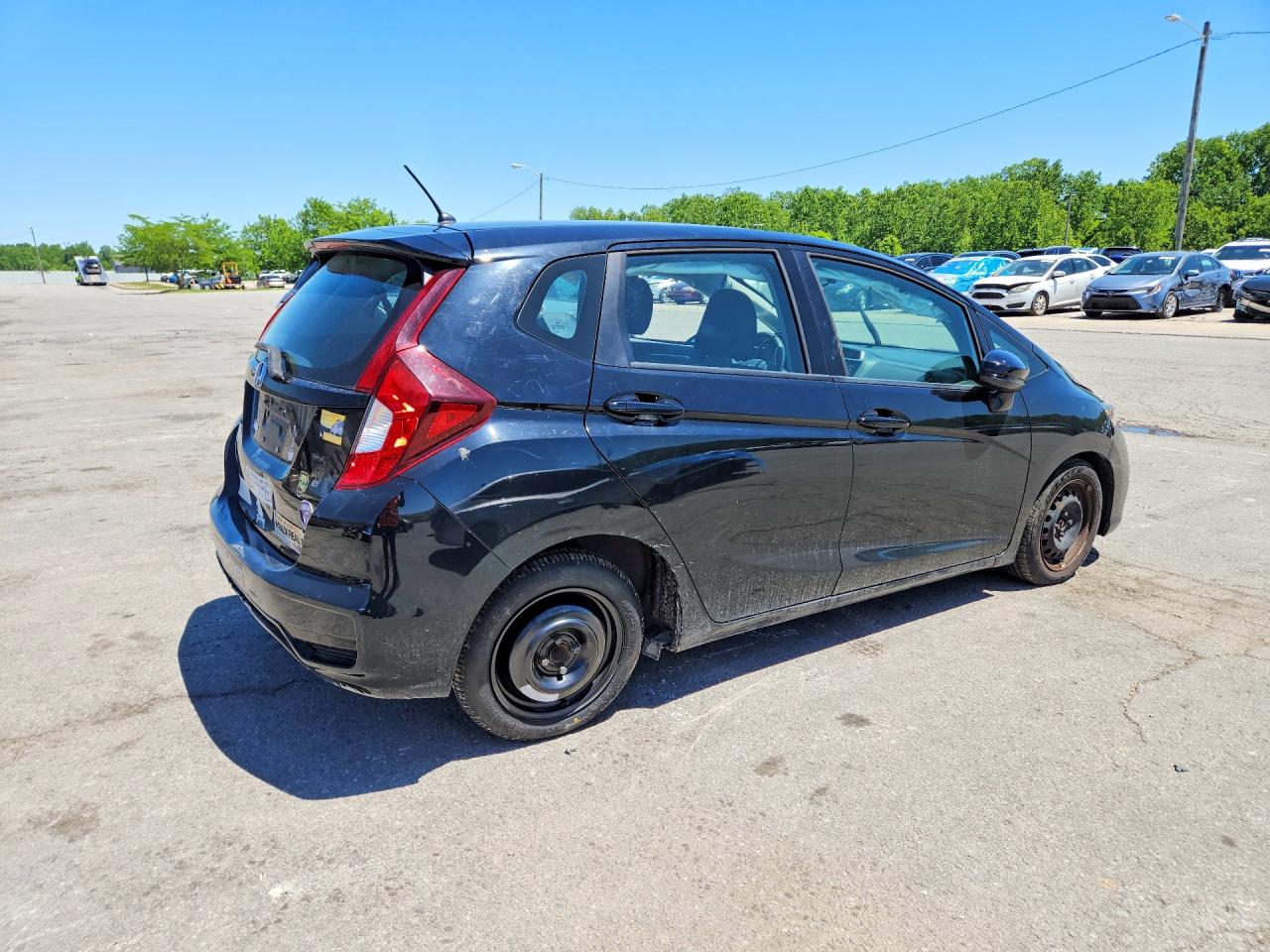 2019 Honda Fit Lx Black vin: 3HGGK5H42KM700472