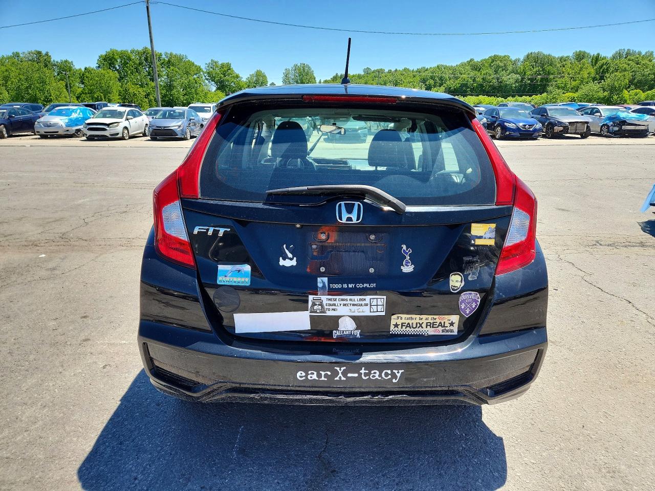 2019 Honda Fit Lx Black vin: 3HGGK5H42KM700472