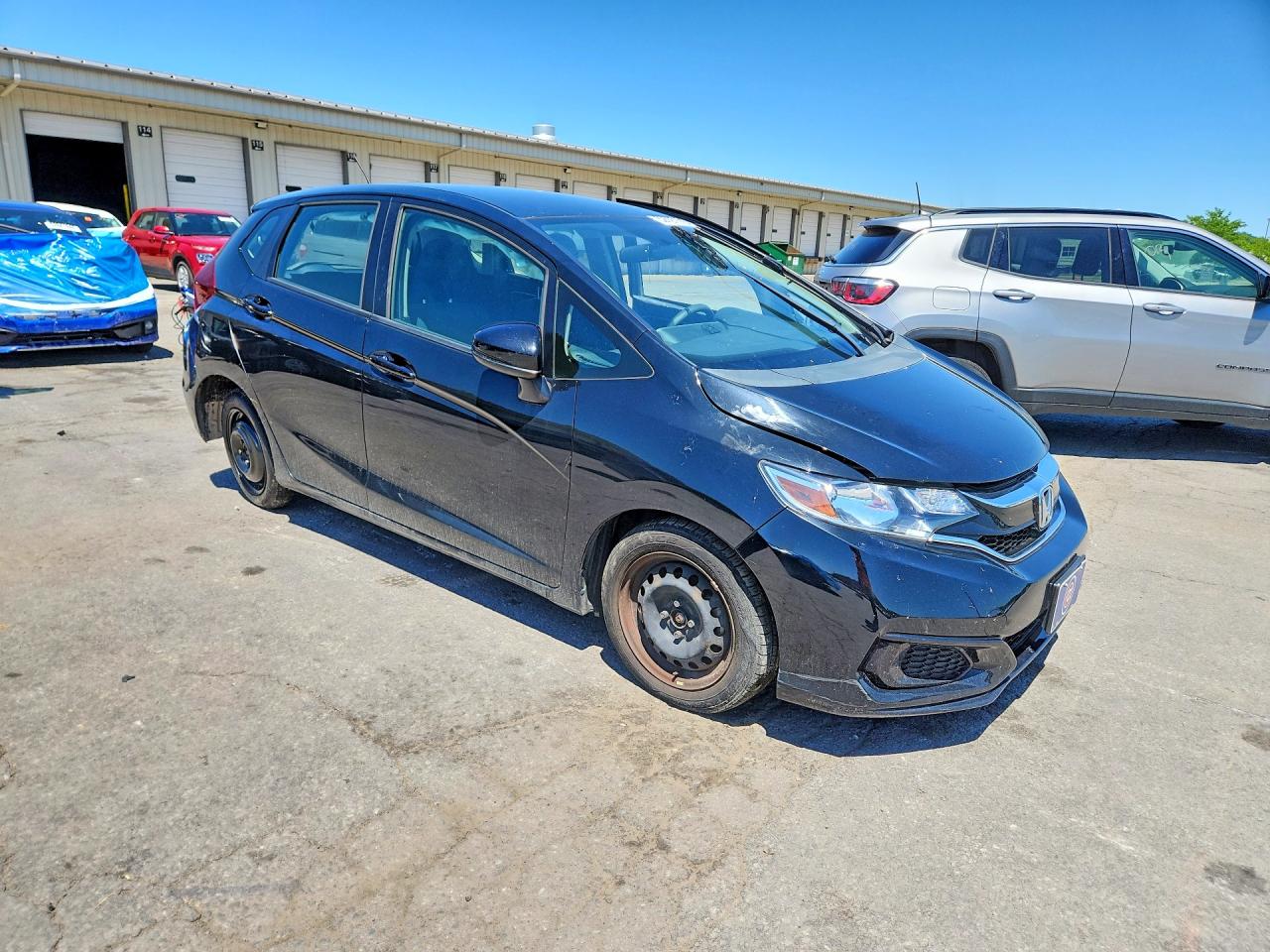 2019 Honda Fit Lx Black vin: 3HGGK5H42KM700472