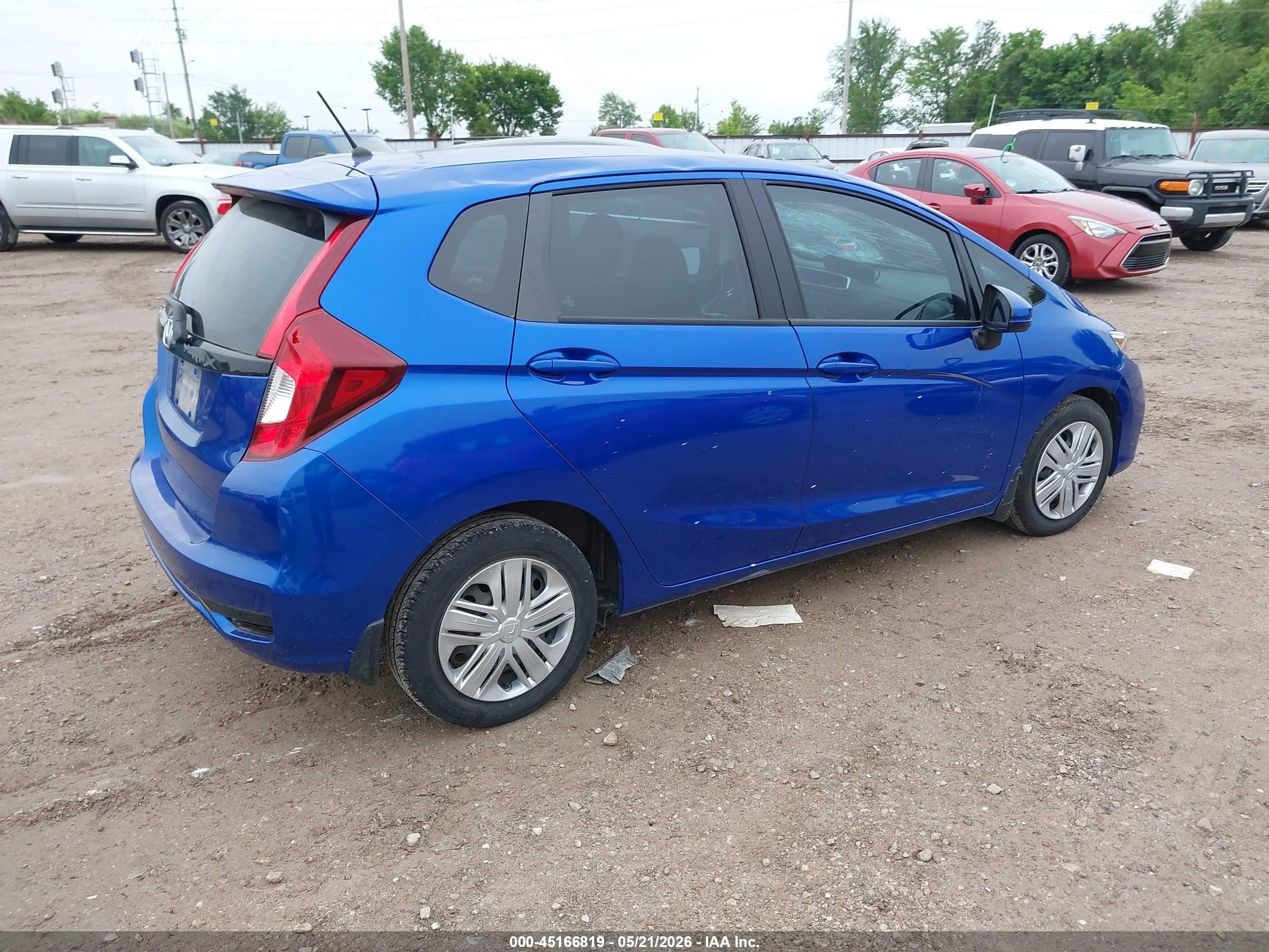 2019 Honda Fit Lx Синий vin: 3HGGK5H42KM751910