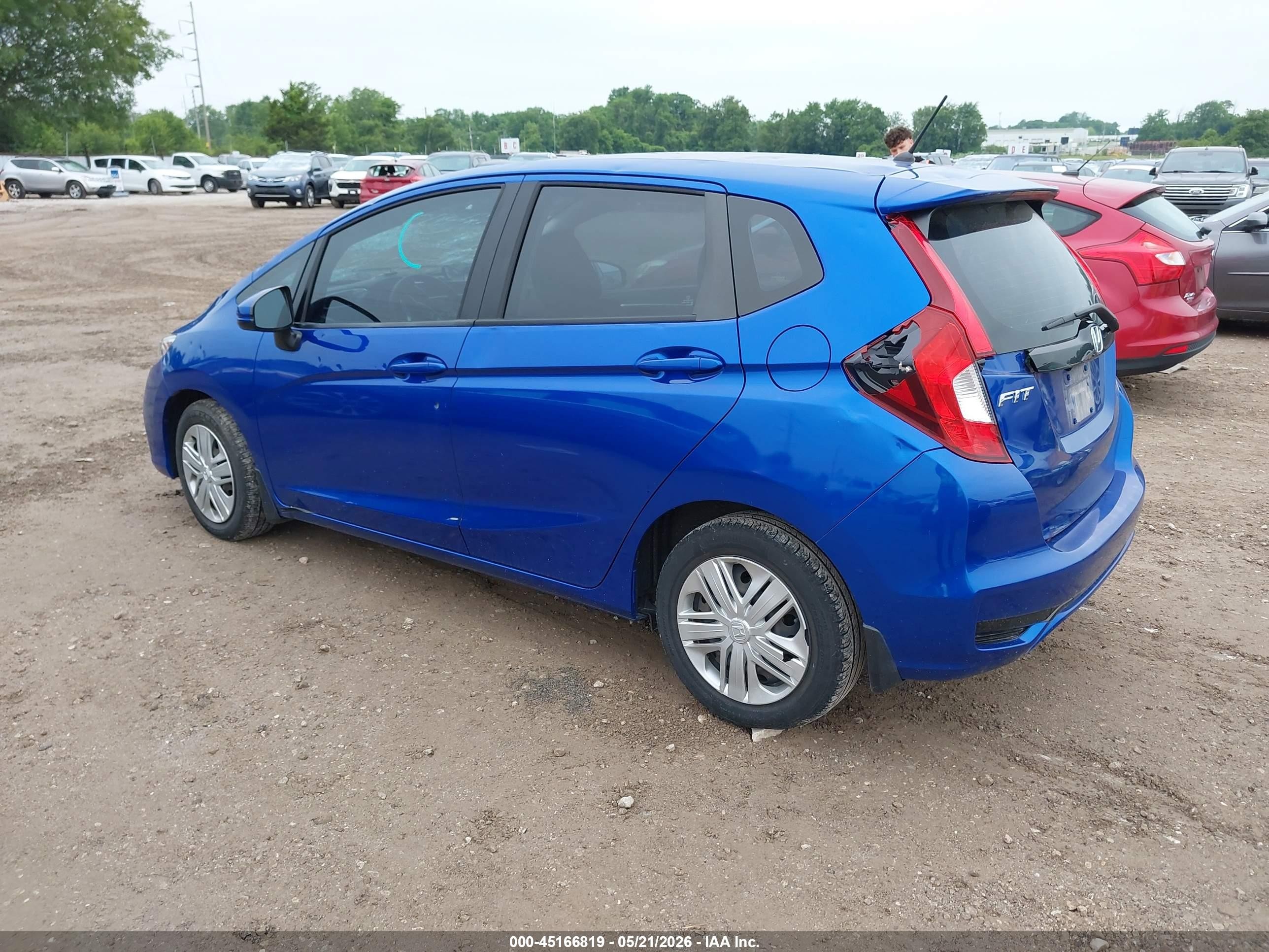 2019 Honda Fit Lx Синий vin: 3HGGK5H42KM751910