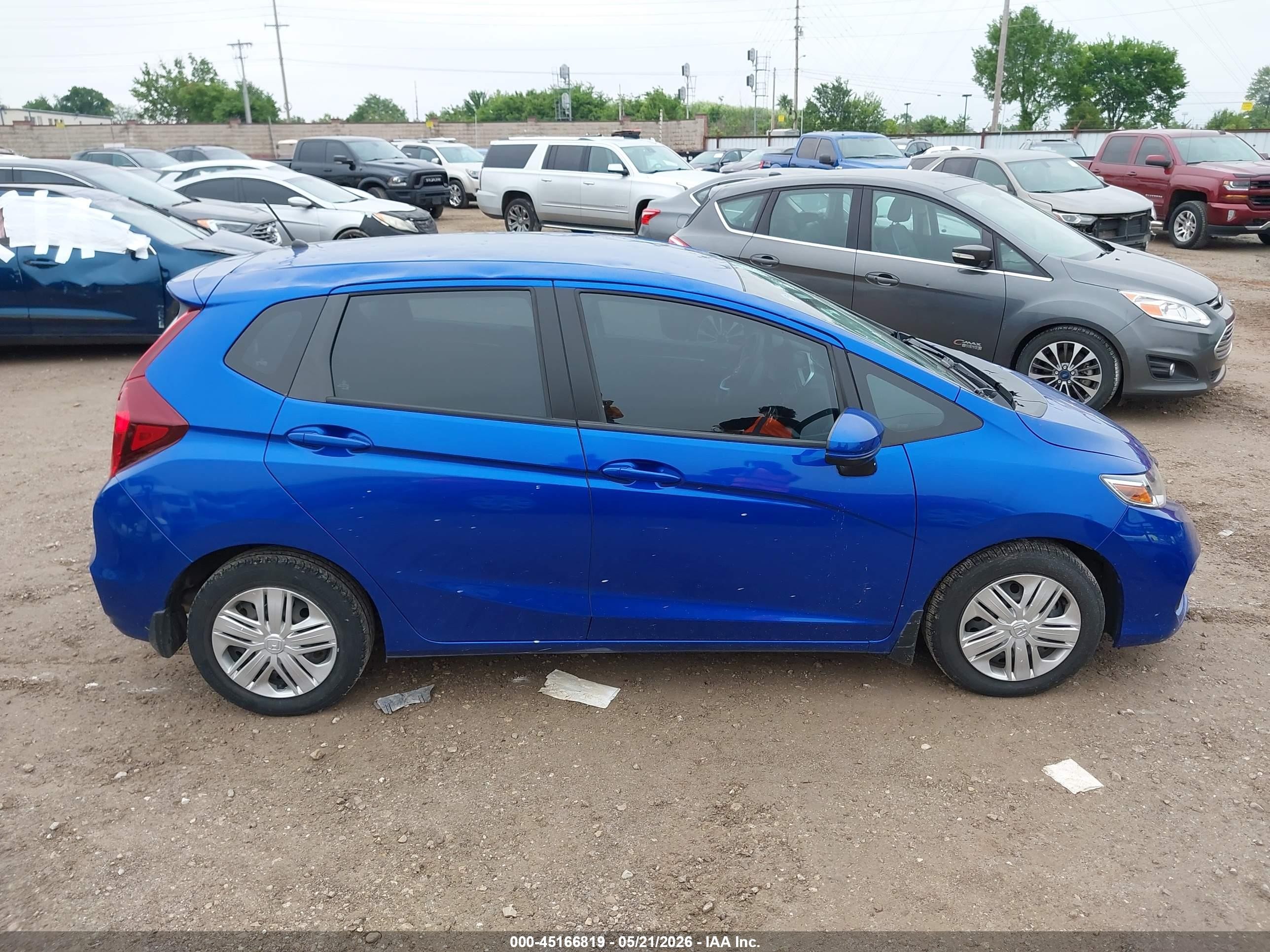 2019 Honda Fit Lx Синий vin: 3HGGK5H42KM751910