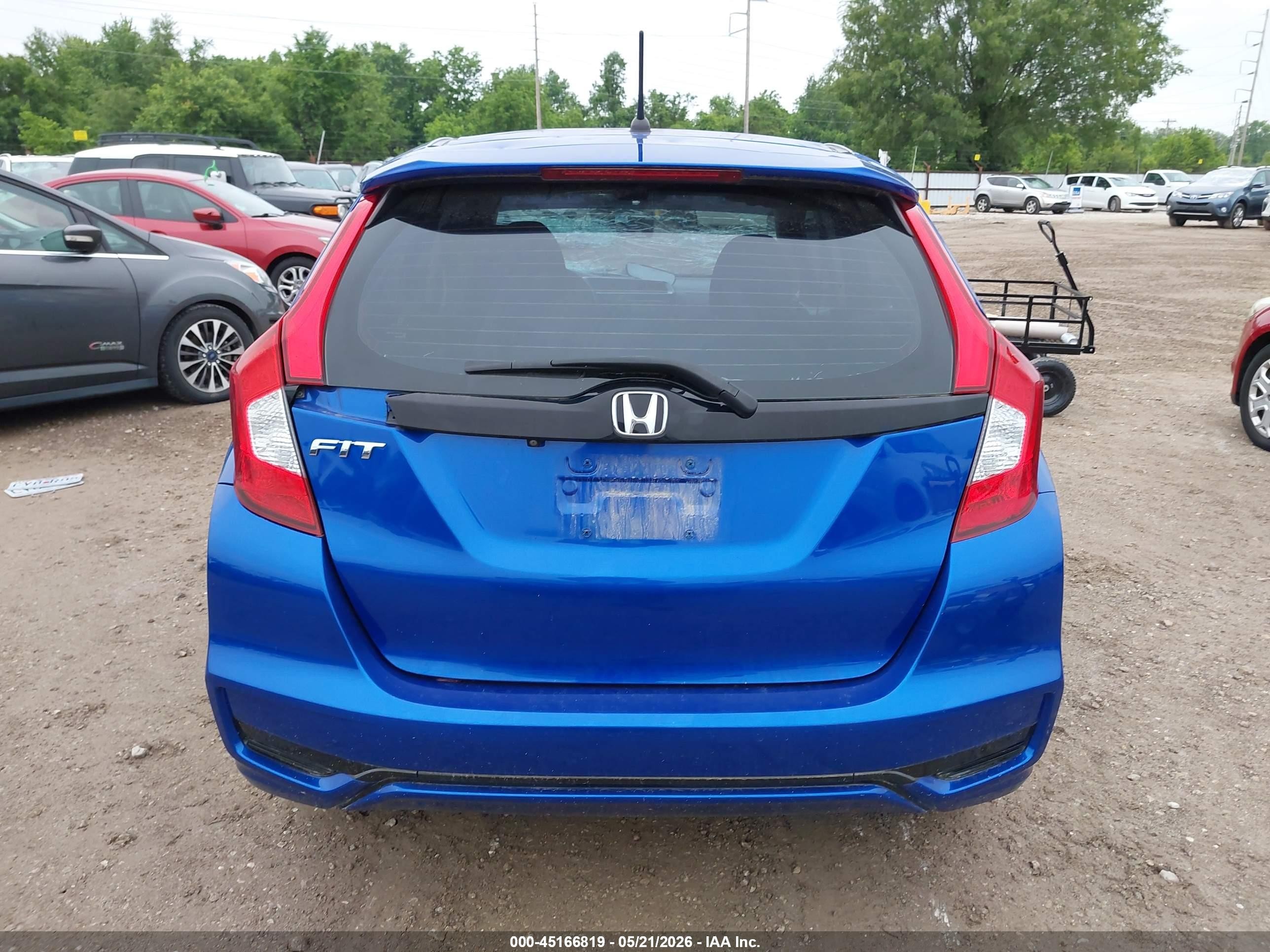 2019 Honda Fit Lx Синий vin: 3HGGK5H42KM751910