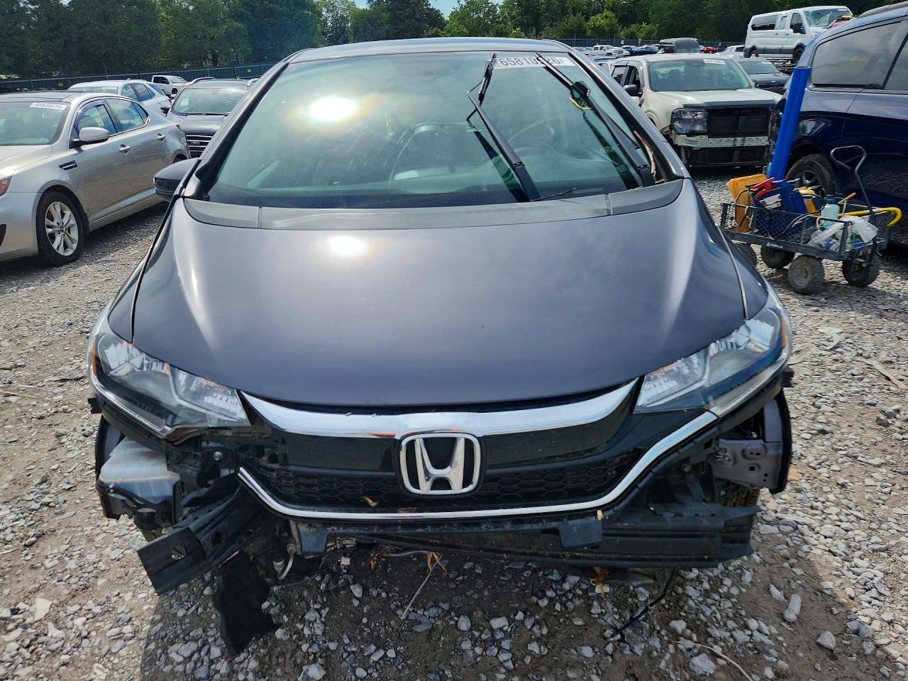 2019 Honda Fit Lx Gray vin: 3HGGK5H43KM703753