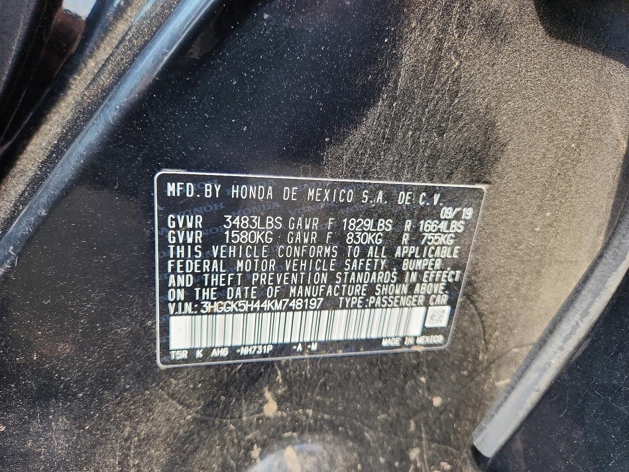 2019 Honda Fit Lx Black vin: 3HGGK5H44KM748197
