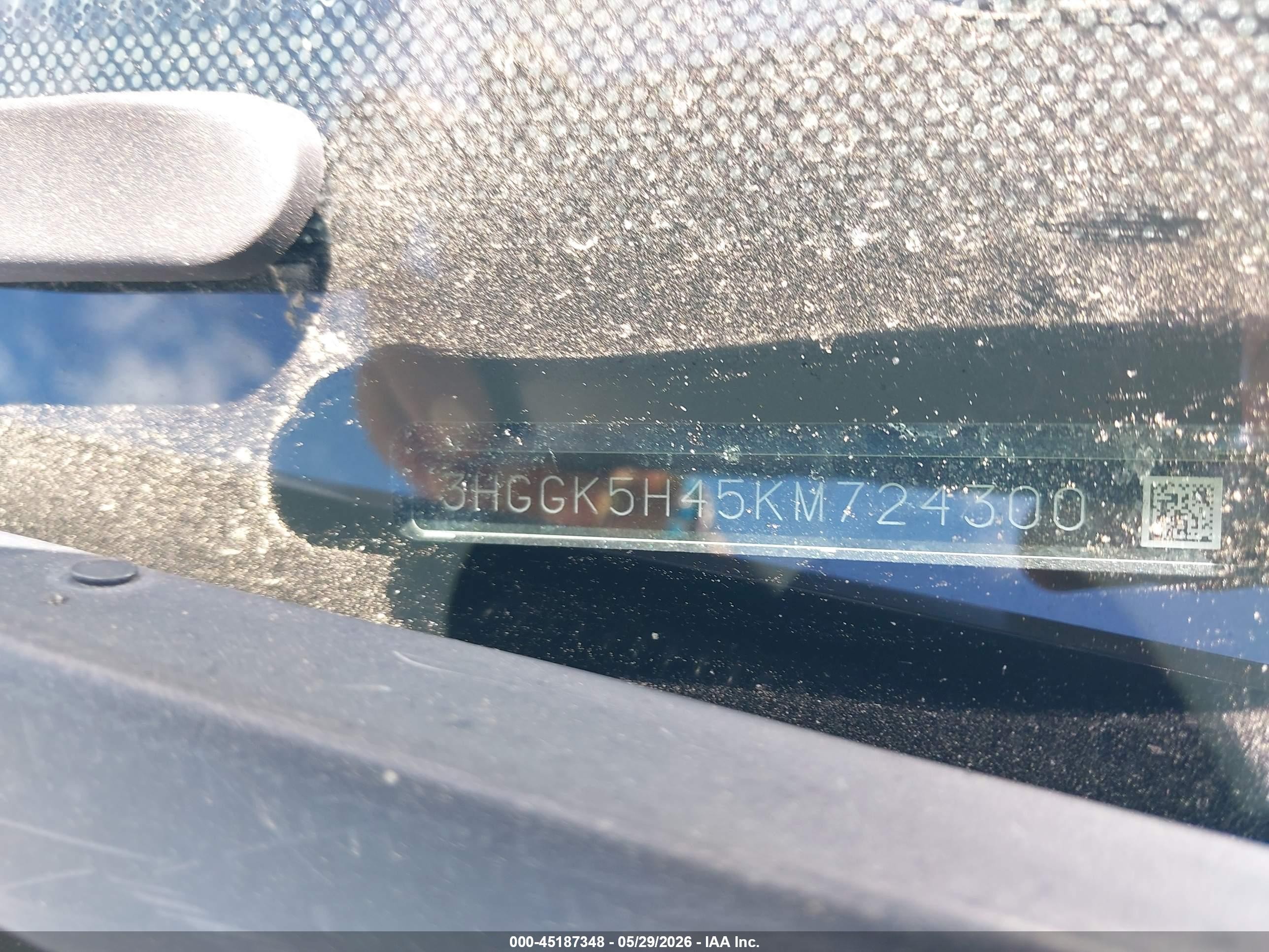2019 Honda Fit Lx Серый vin: 3HGGK5H45KM724300