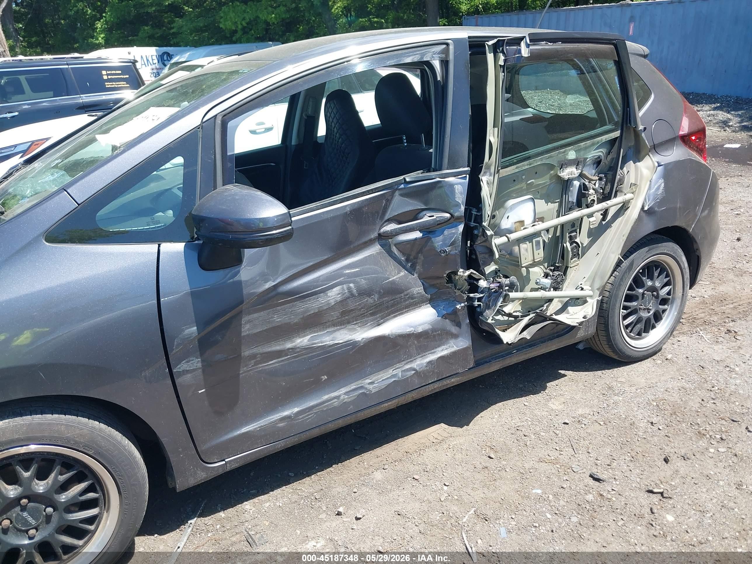 2019 Honda Fit Lx Серый vin: 3HGGK5H45KM724300