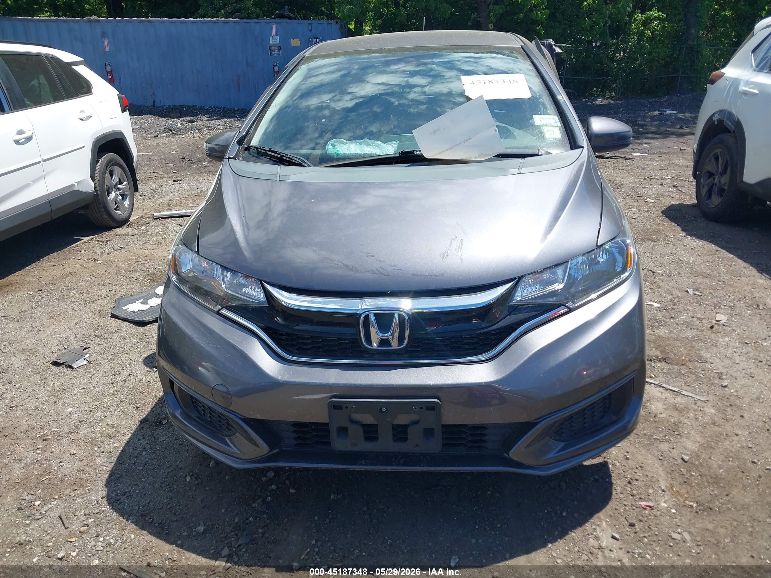 2019 Honda Fit Lx Серый vin: 3HGGK5H45KM724300