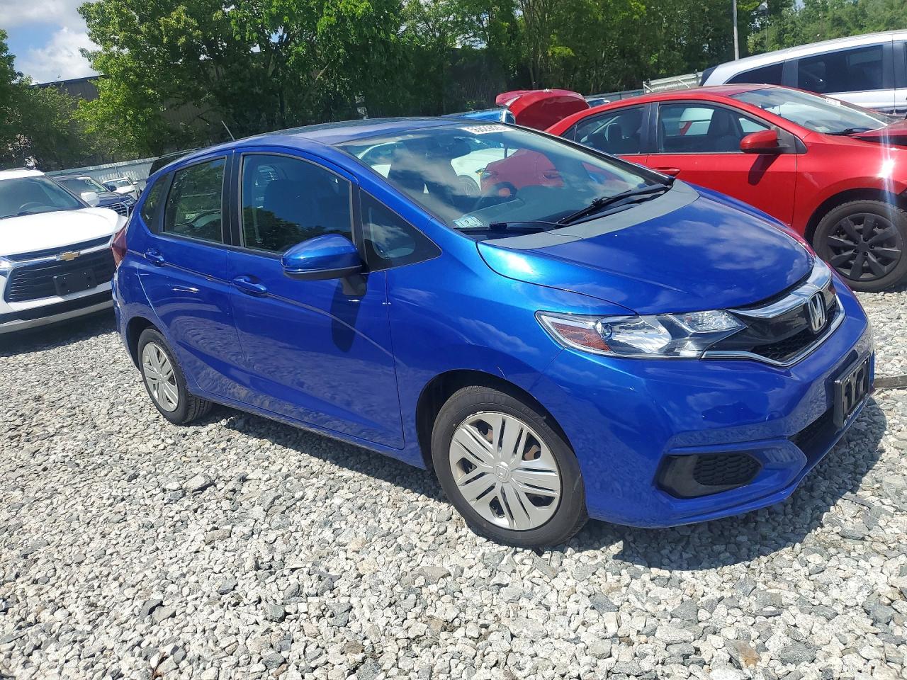 2018 Honda Fit Lx Blue vin: 3HGGK5H46JM712297