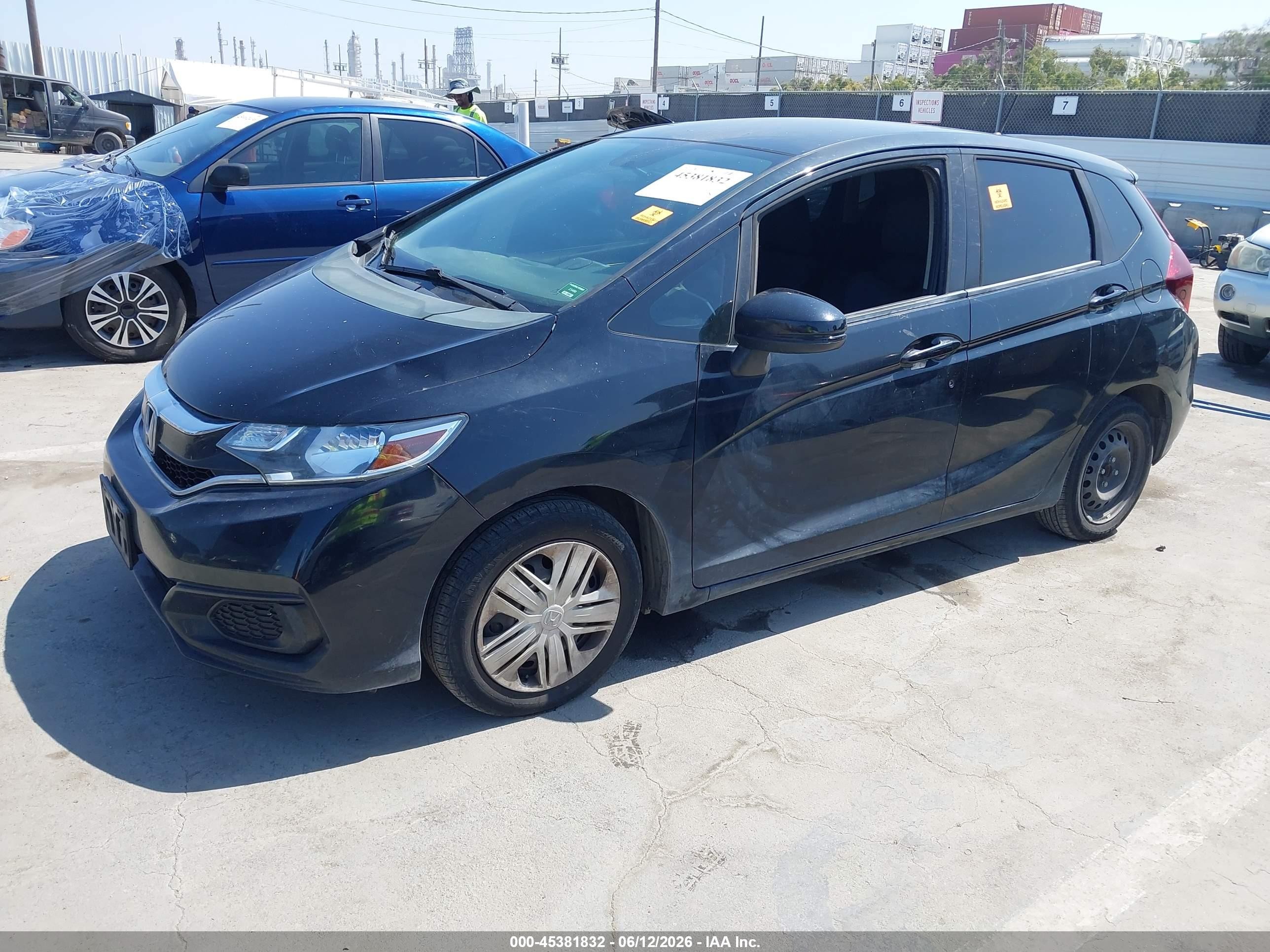 2019 Honda Fit Lx Black vin: 3HGGK5H48KM705501