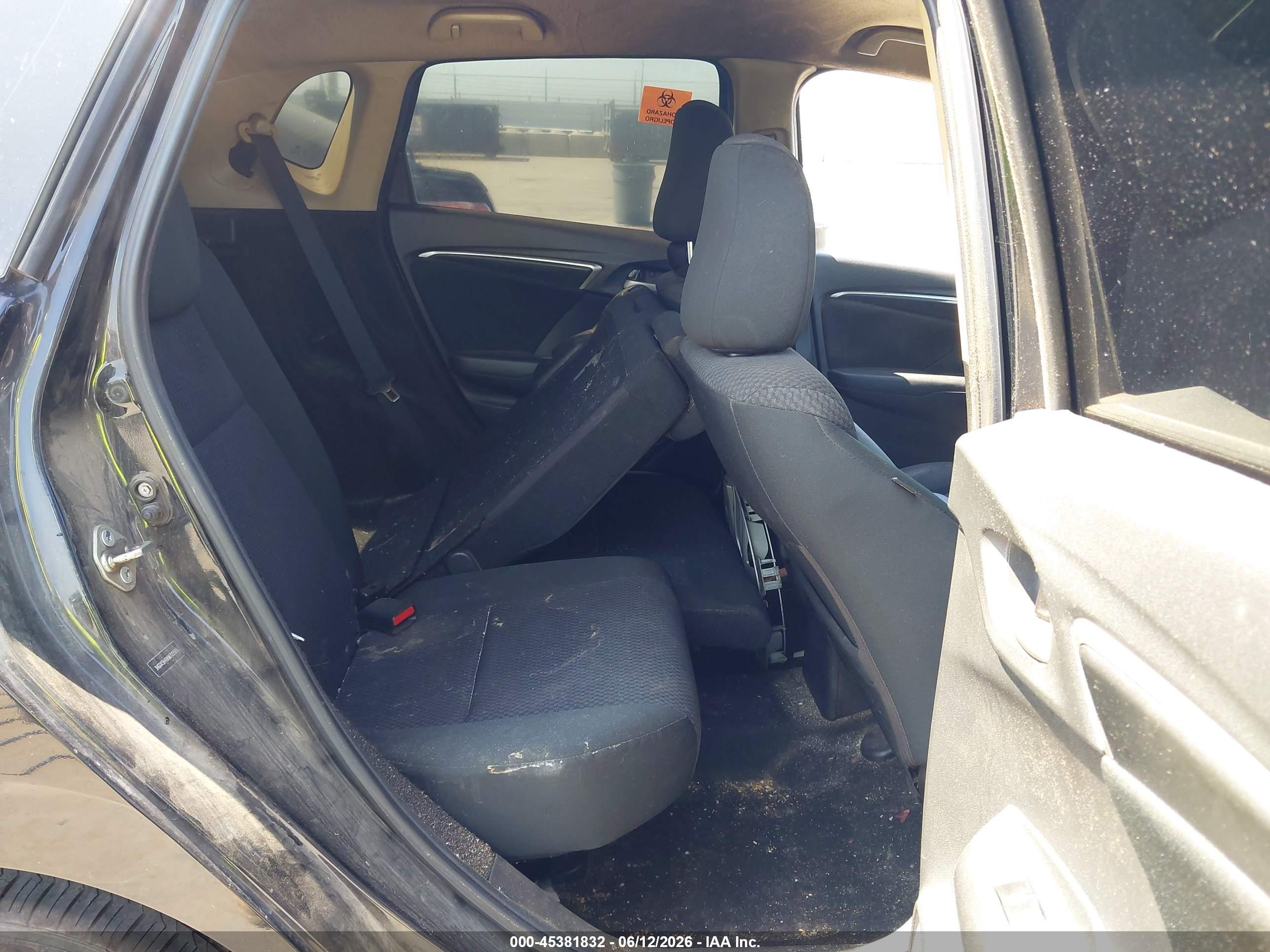 2019 Honda Fit Lx Black vin: 3HGGK5H48KM705501