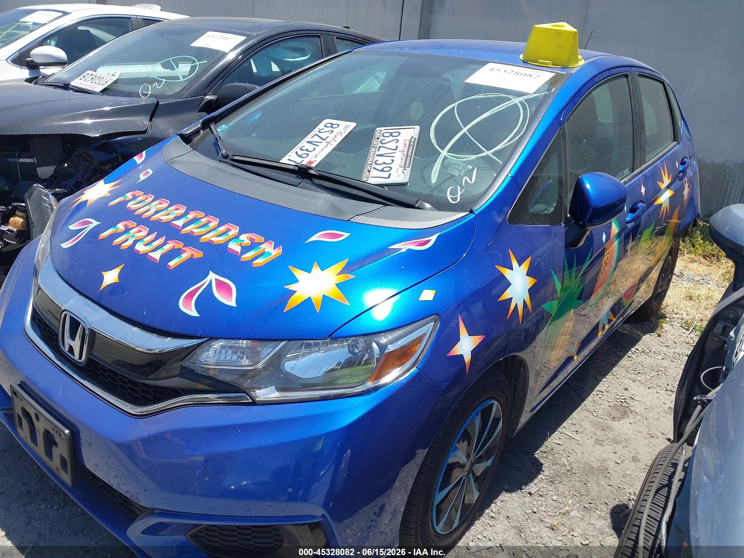 2020 Honda Fit Lx Blue vin: 3HGGK5H48LM729072