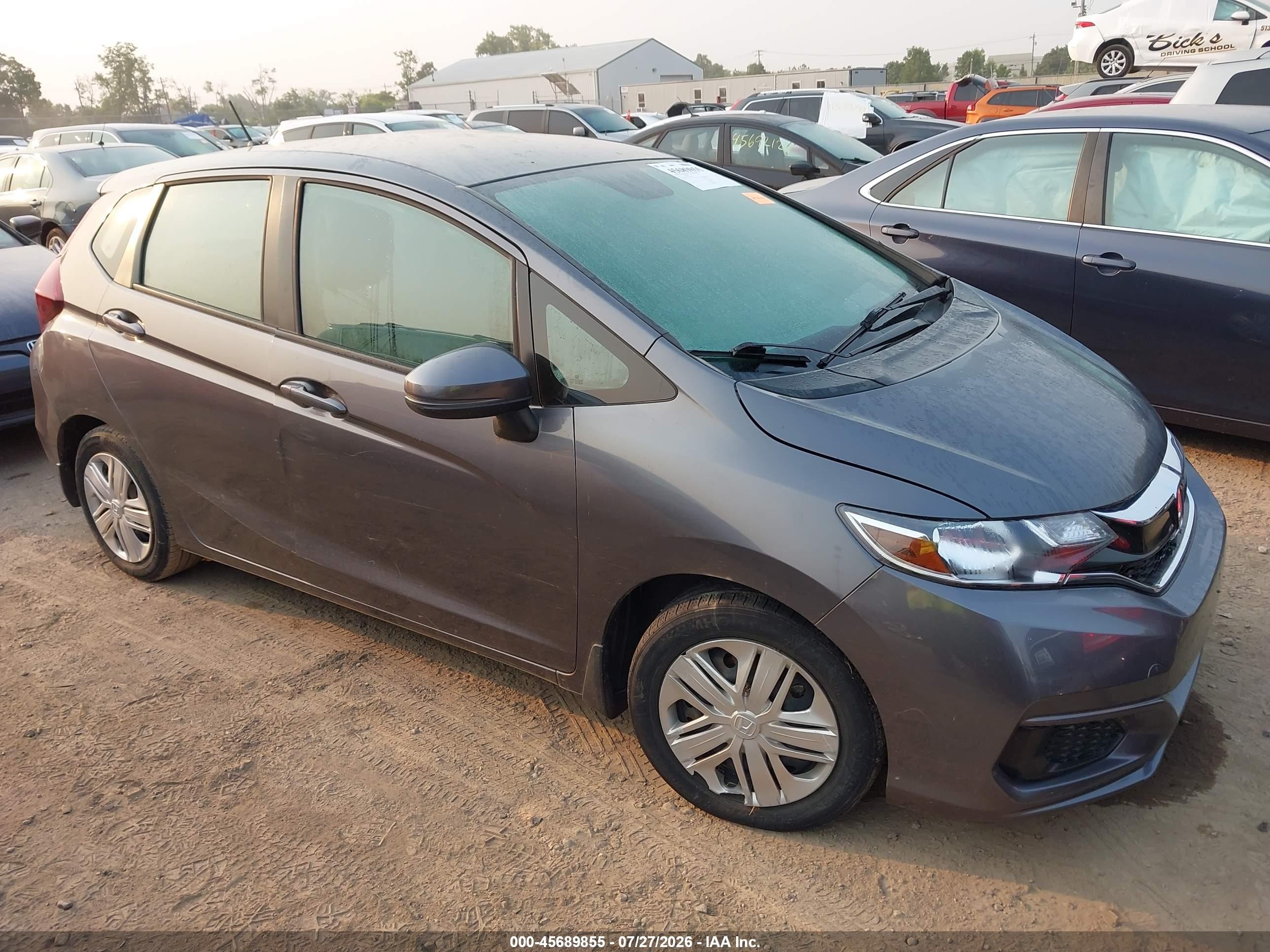 2020 Honda Fit Lx Серый vin: 3HGGK5H49LM701247