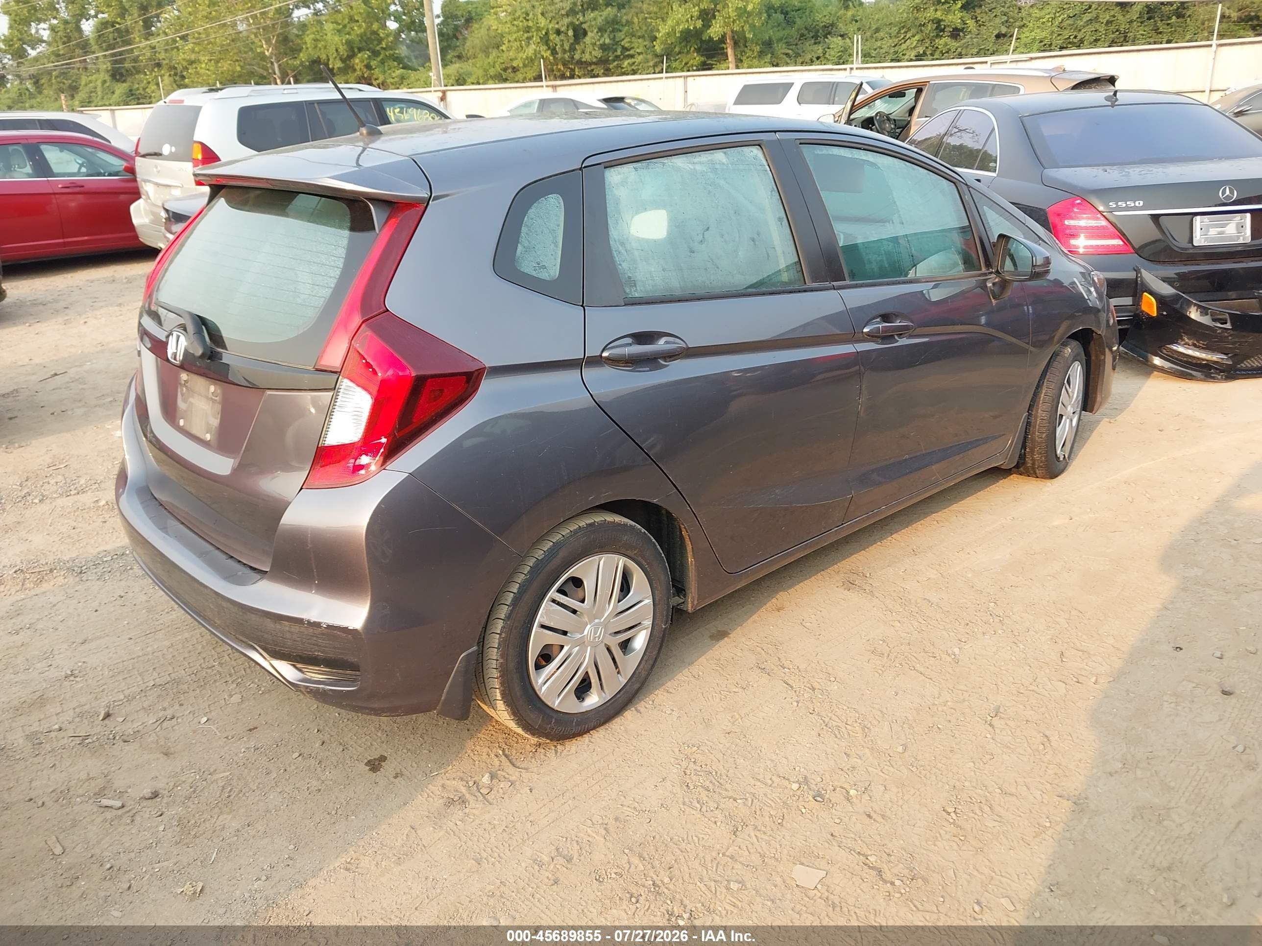 2020 Honda Fit Lx Gray vin: 3HGGK5H49LM701247