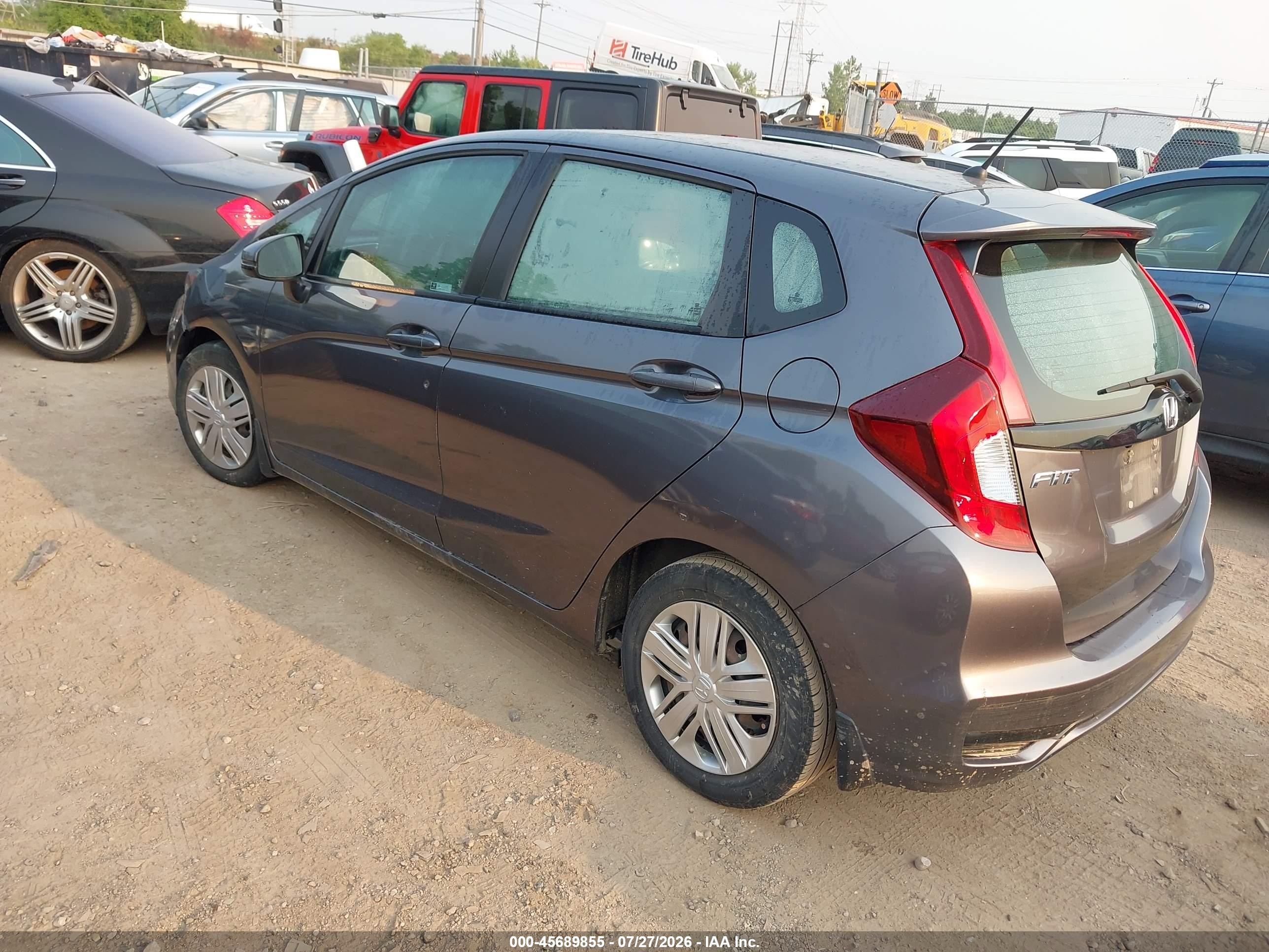 2020 Honda Fit Lx Gray vin: 3HGGK5H49LM701247