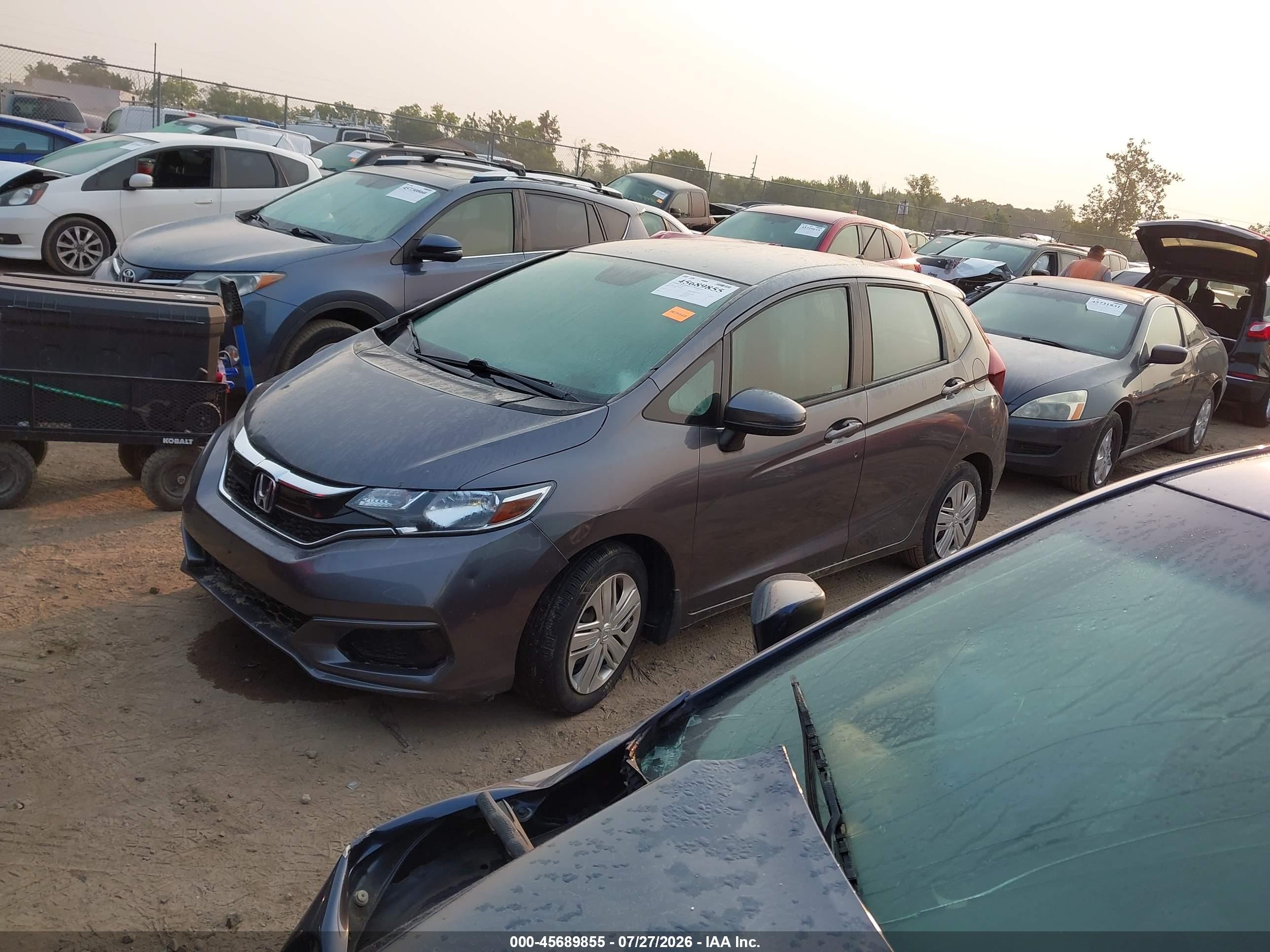 2020 Honda Fit Lx Gray vin: 3HGGK5H49LM701247