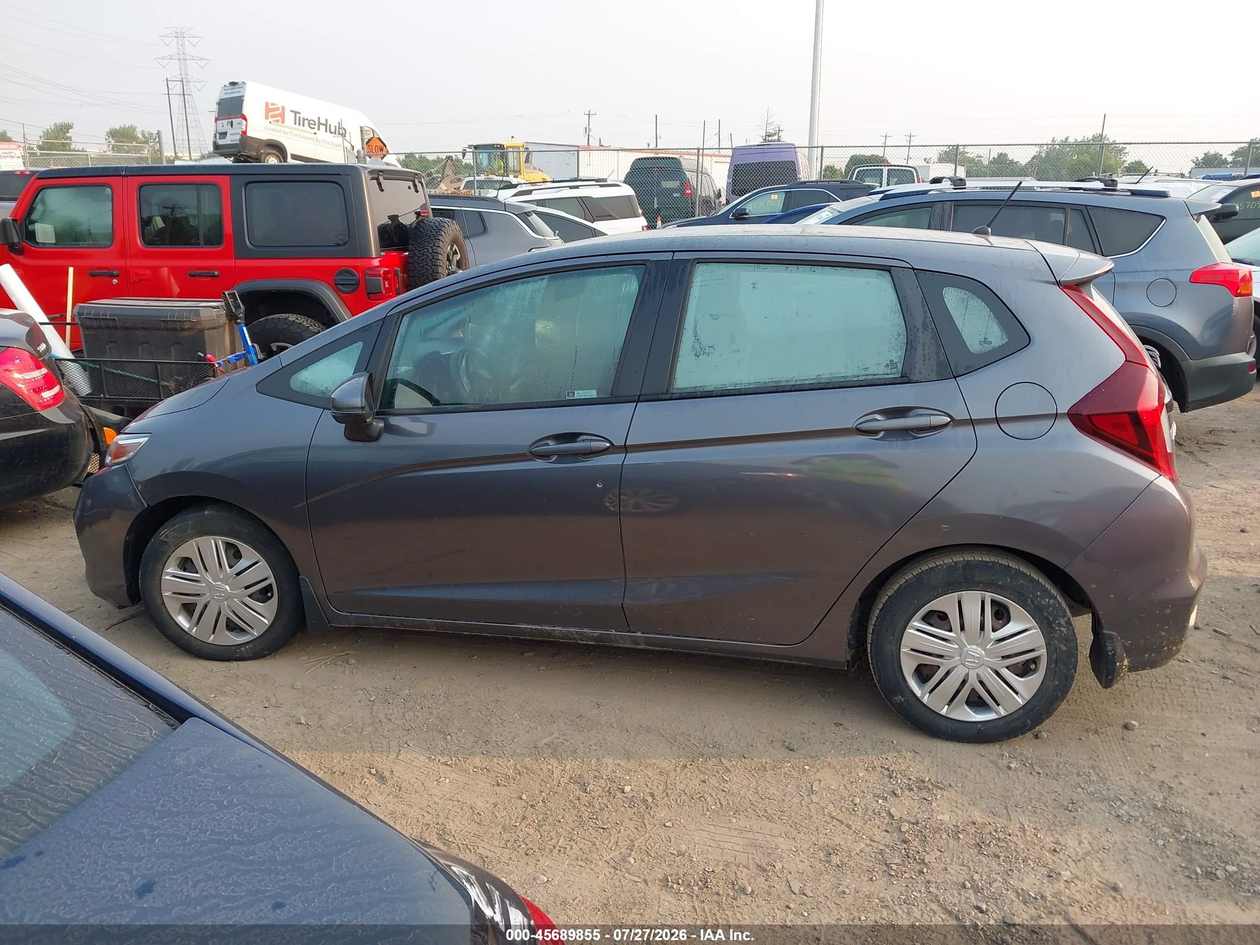 2020 Honda Fit Lx Gray vin: 3HGGK5H49LM701247