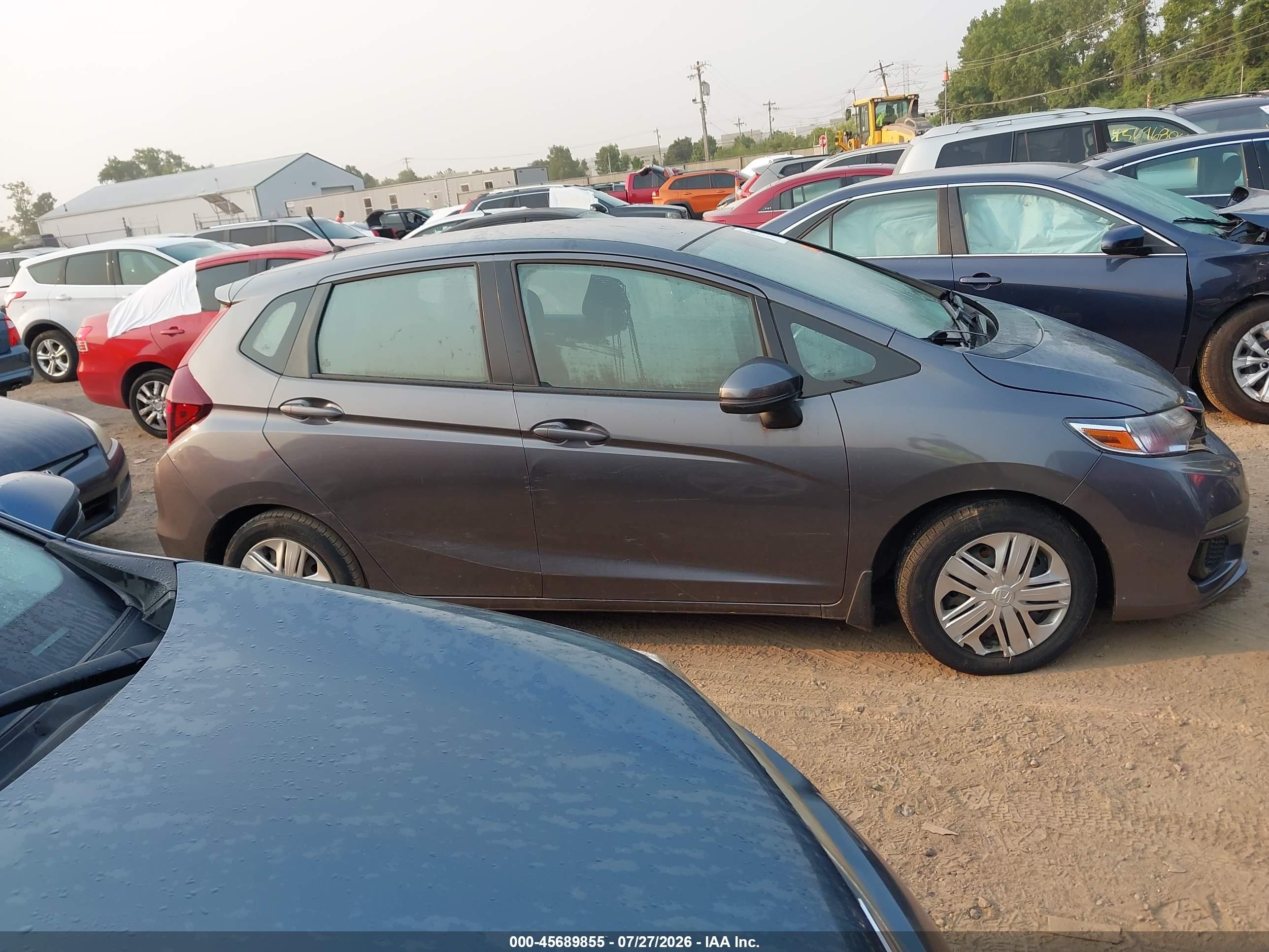 2020 Honda Fit Lx Gray vin: 3HGGK5H49LM701247