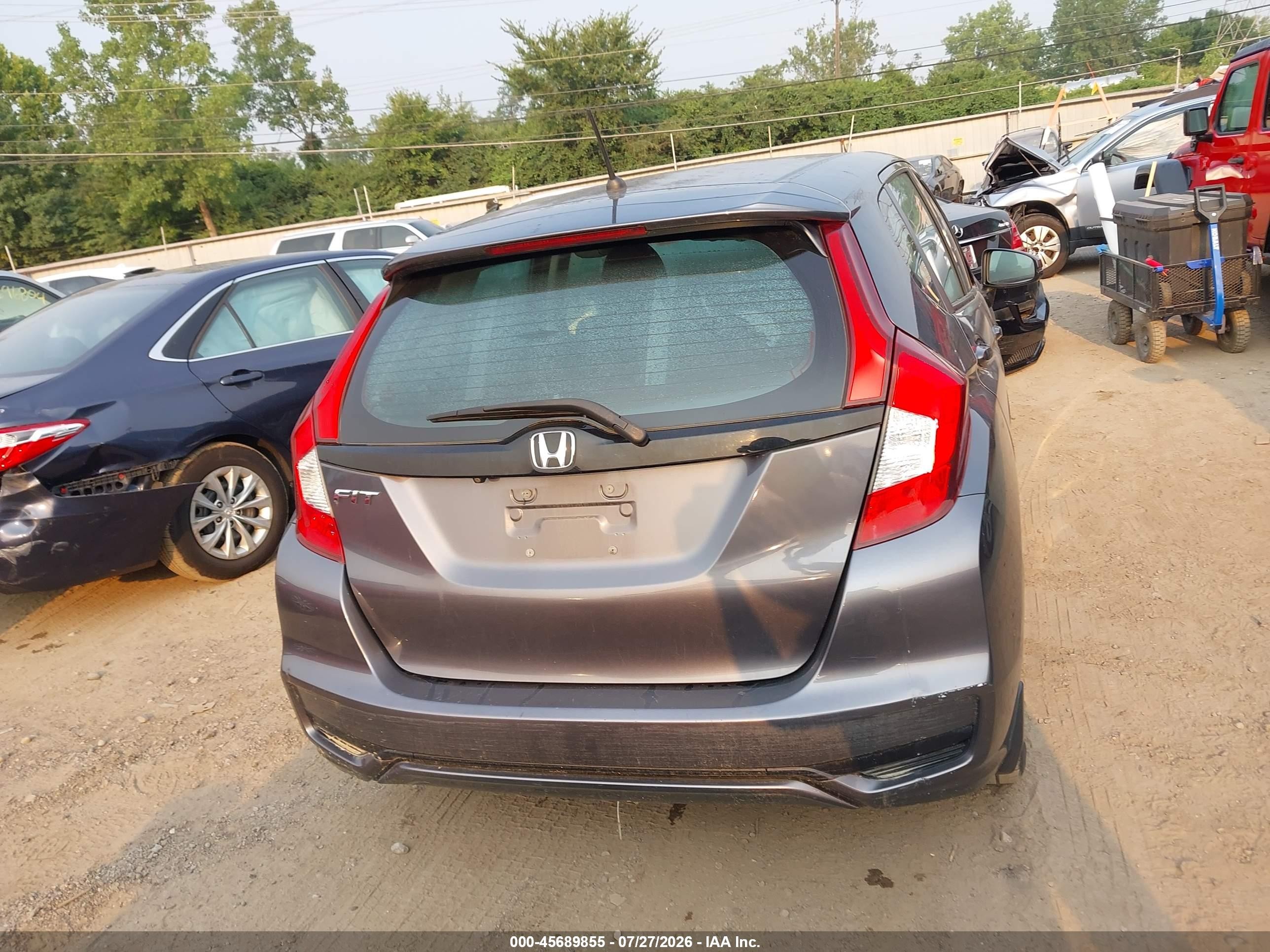 2020 Honda Fit Lx Gray vin: 3HGGK5H49LM701247