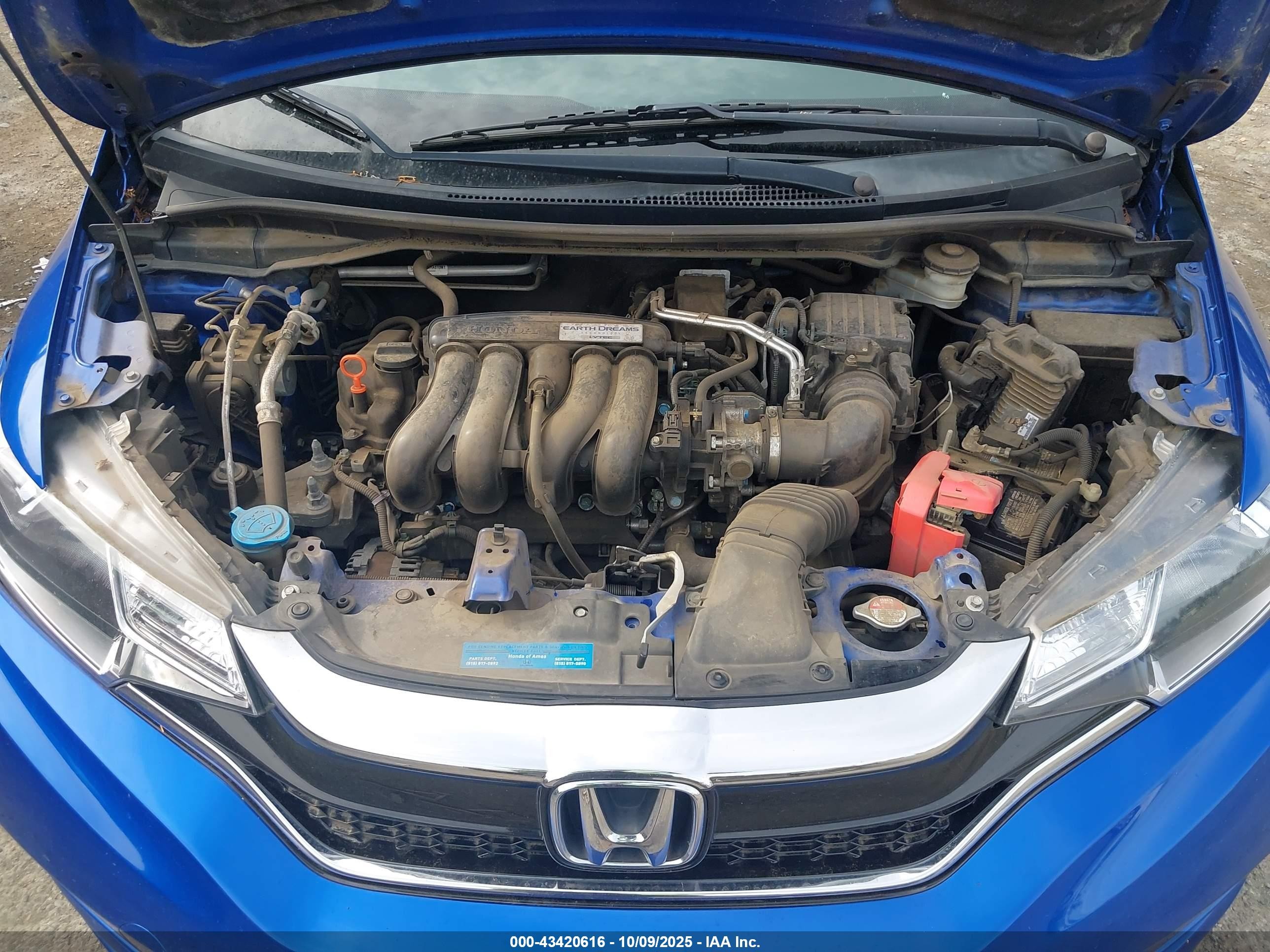 2018 Honda Fit Lx Blue vin: 3HGGK5H4XJM735730
