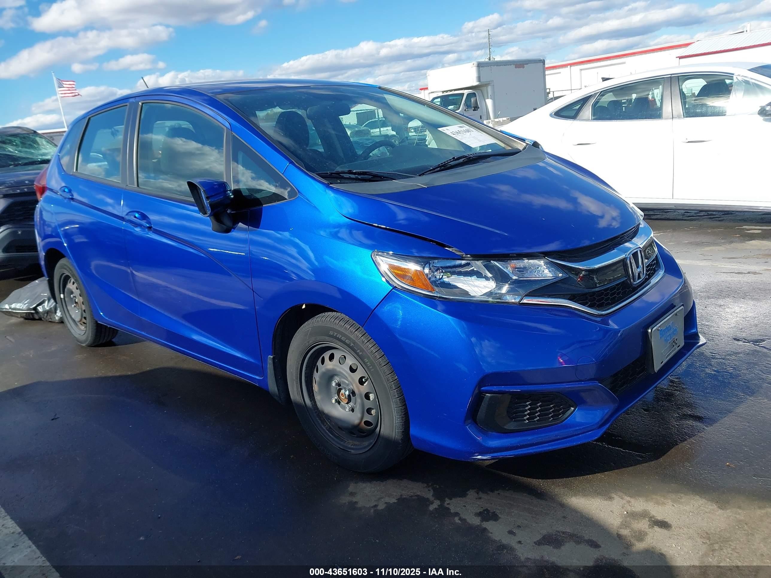 2020 Honda Fit Lx Blue vin: 3HGGK5H4XLM705064