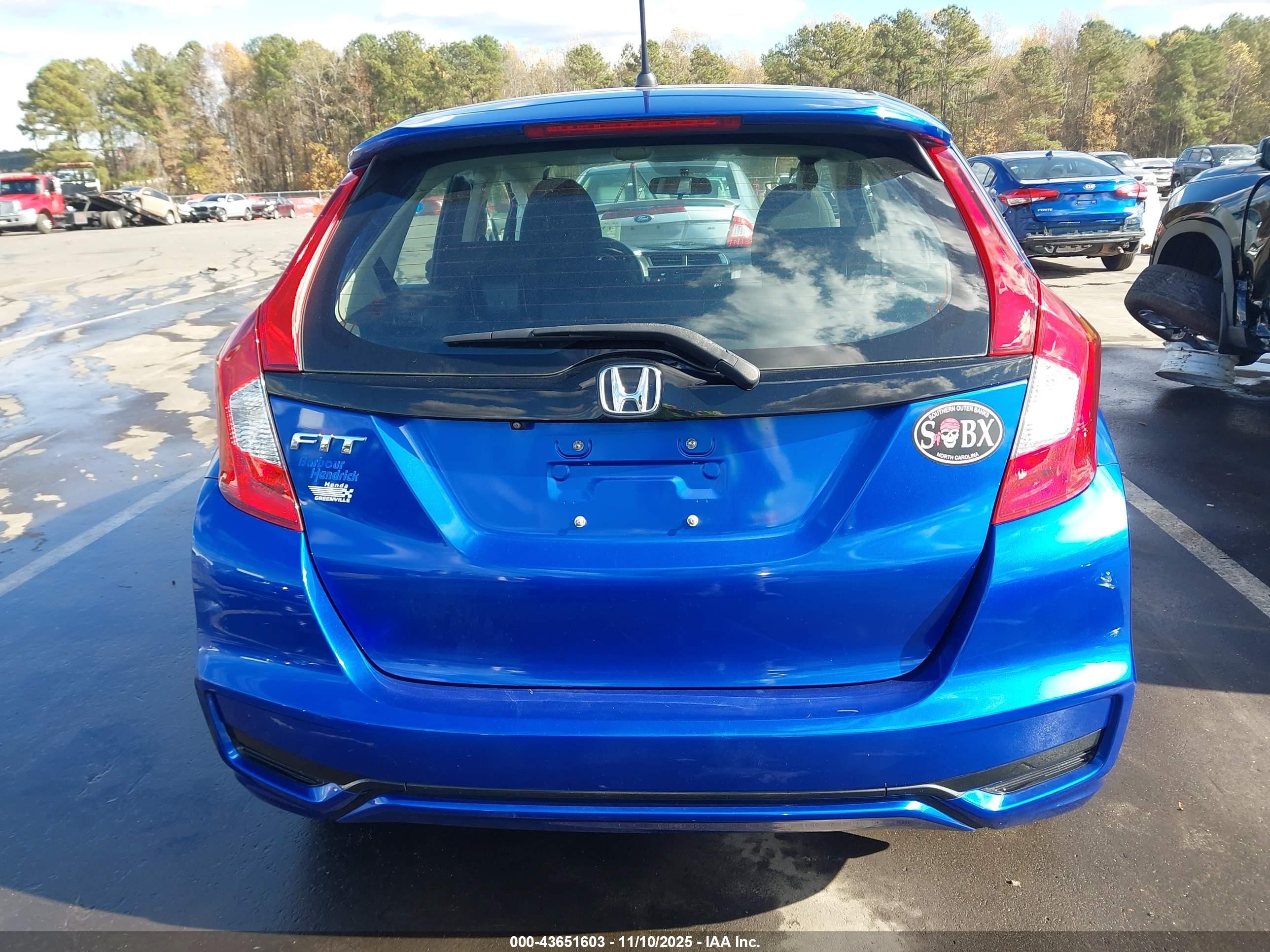 2020 Honda Fit Lx Blue vin: 3HGGK5H4XLM705064