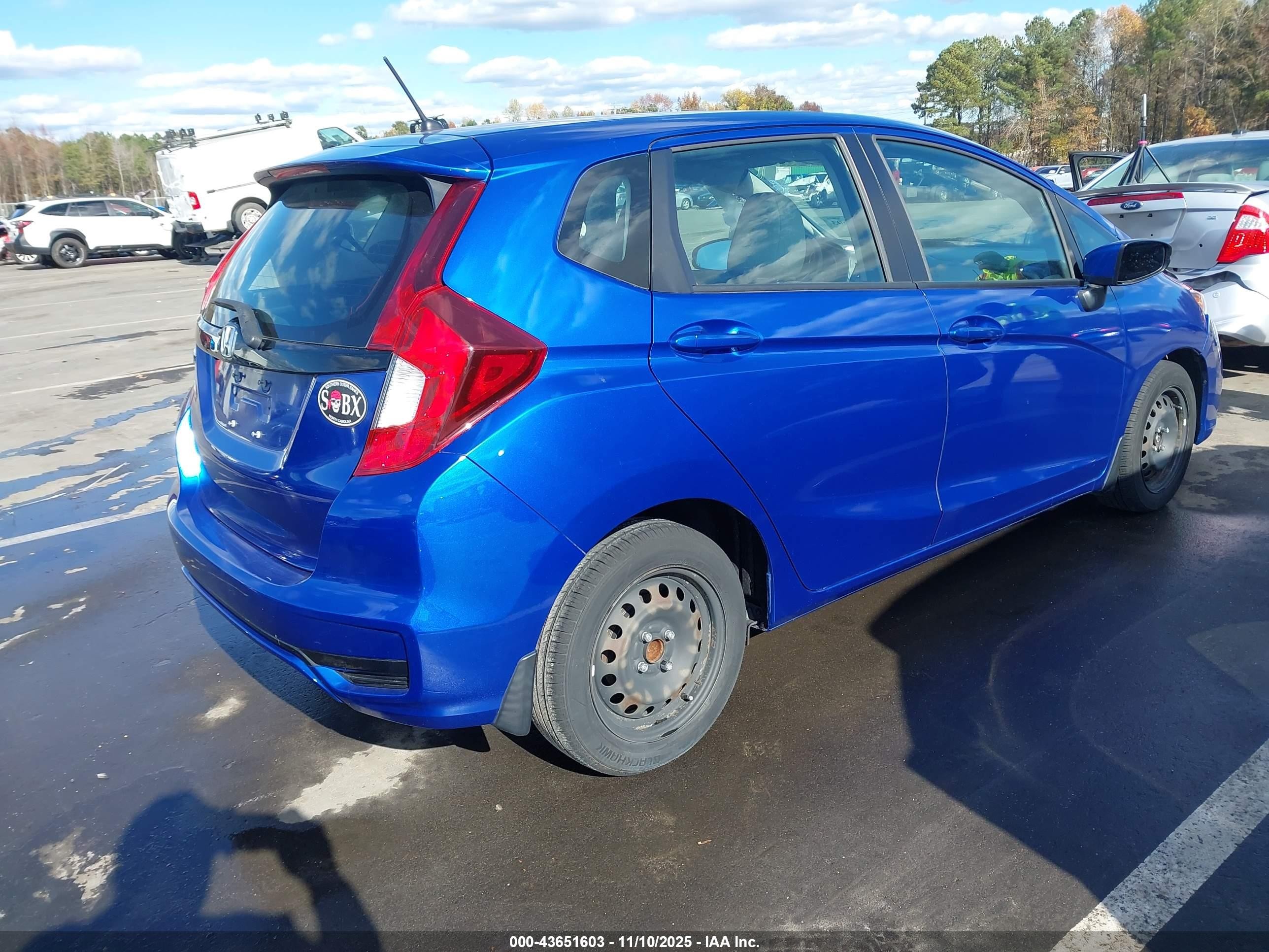 2020 Honda Fit Lx Blue vin: 3HGGK5H4XLM705064