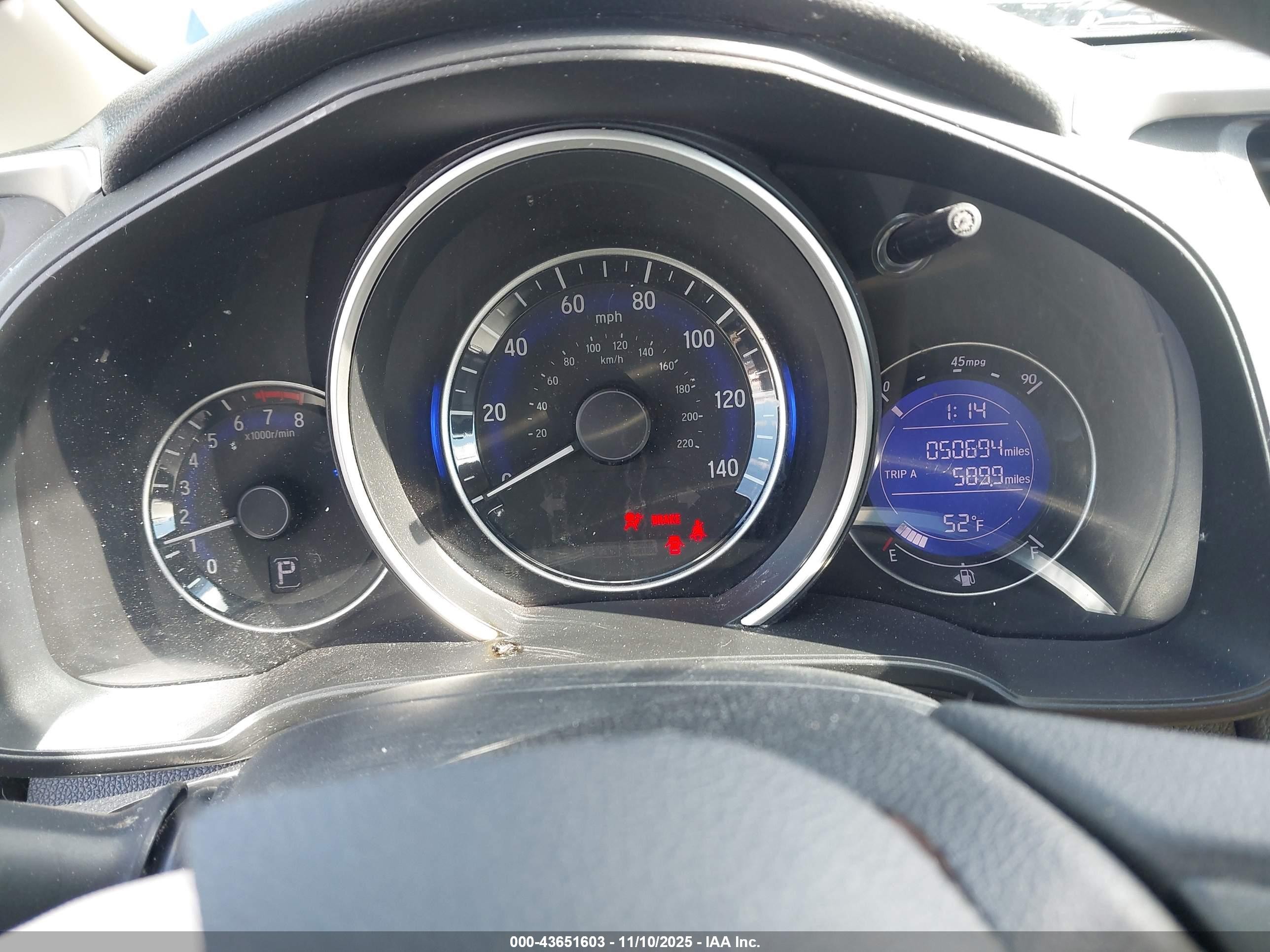 2020 Honda Fit Lx Blue vin: 3HGGK5H4XLM705064