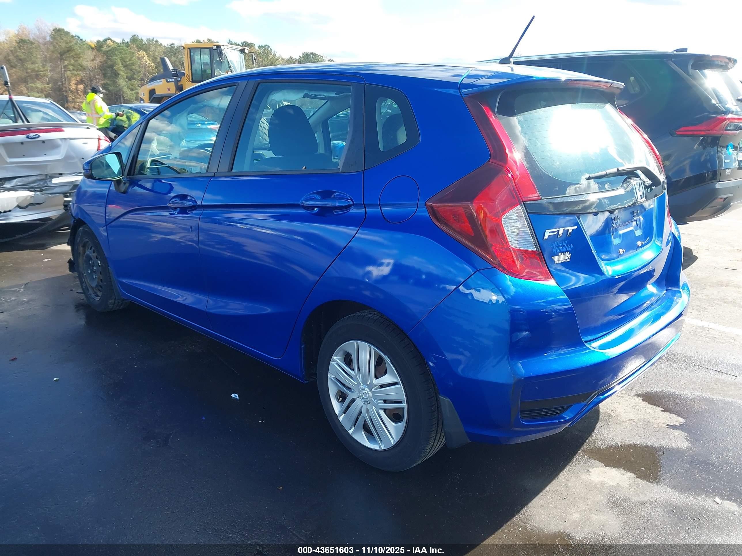 2020 Honda Fit Lx Blue vin: 3HGGK5H4XLM705064