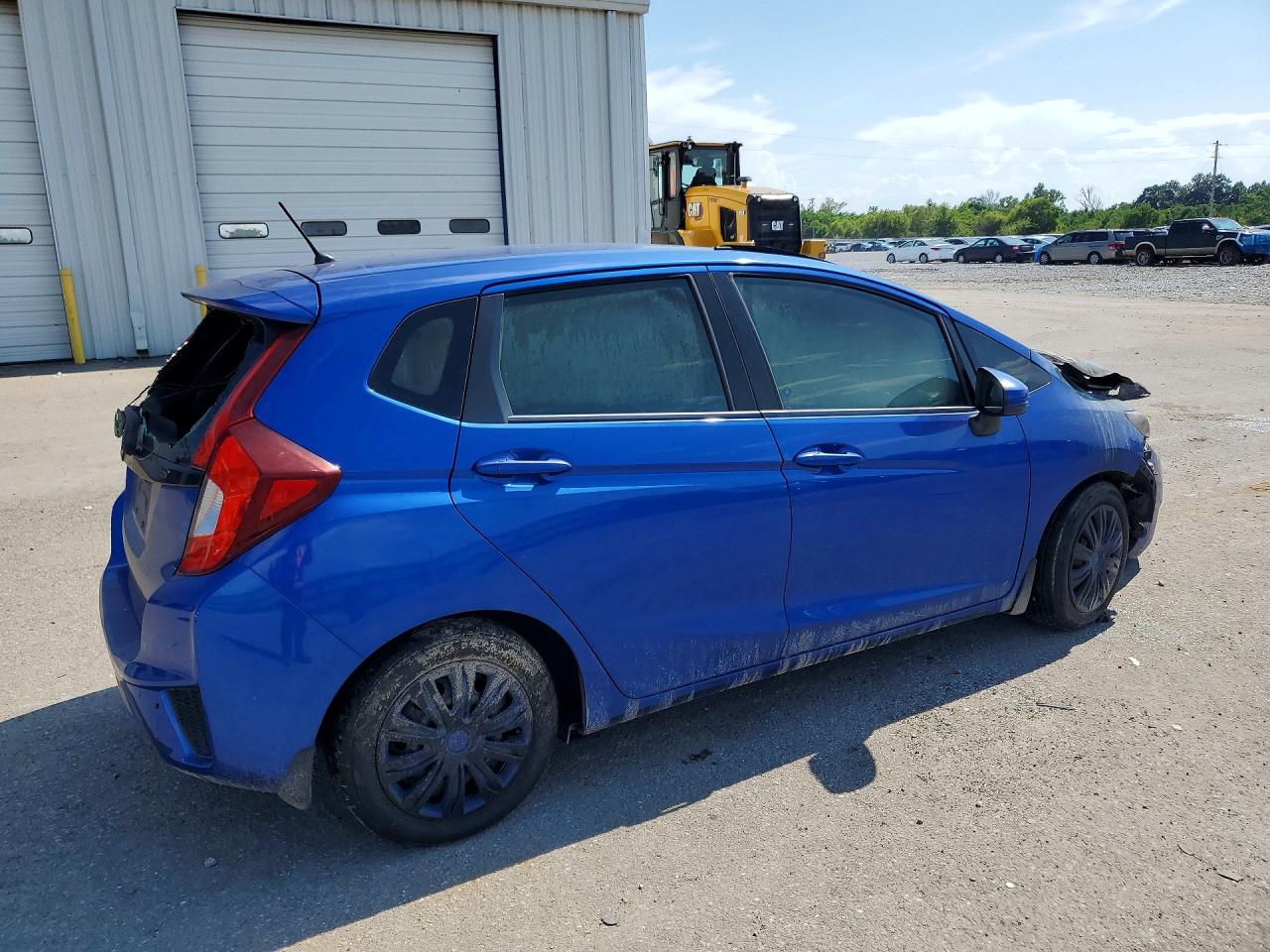 2015 Honda Fit Lx Blue vin: 3HGGK5H50FM714160