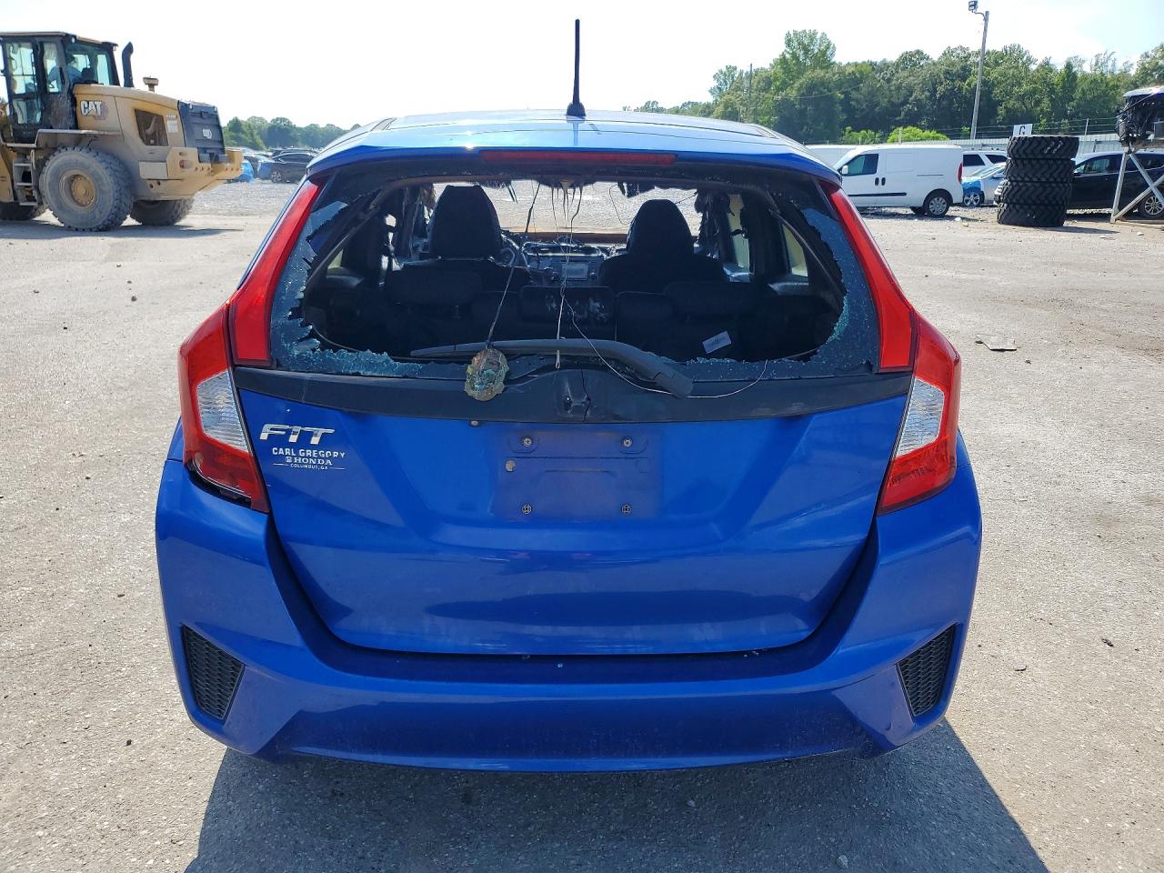 2015 Honda Fit Lx Blue vin: 3HGGK5H50FM714160