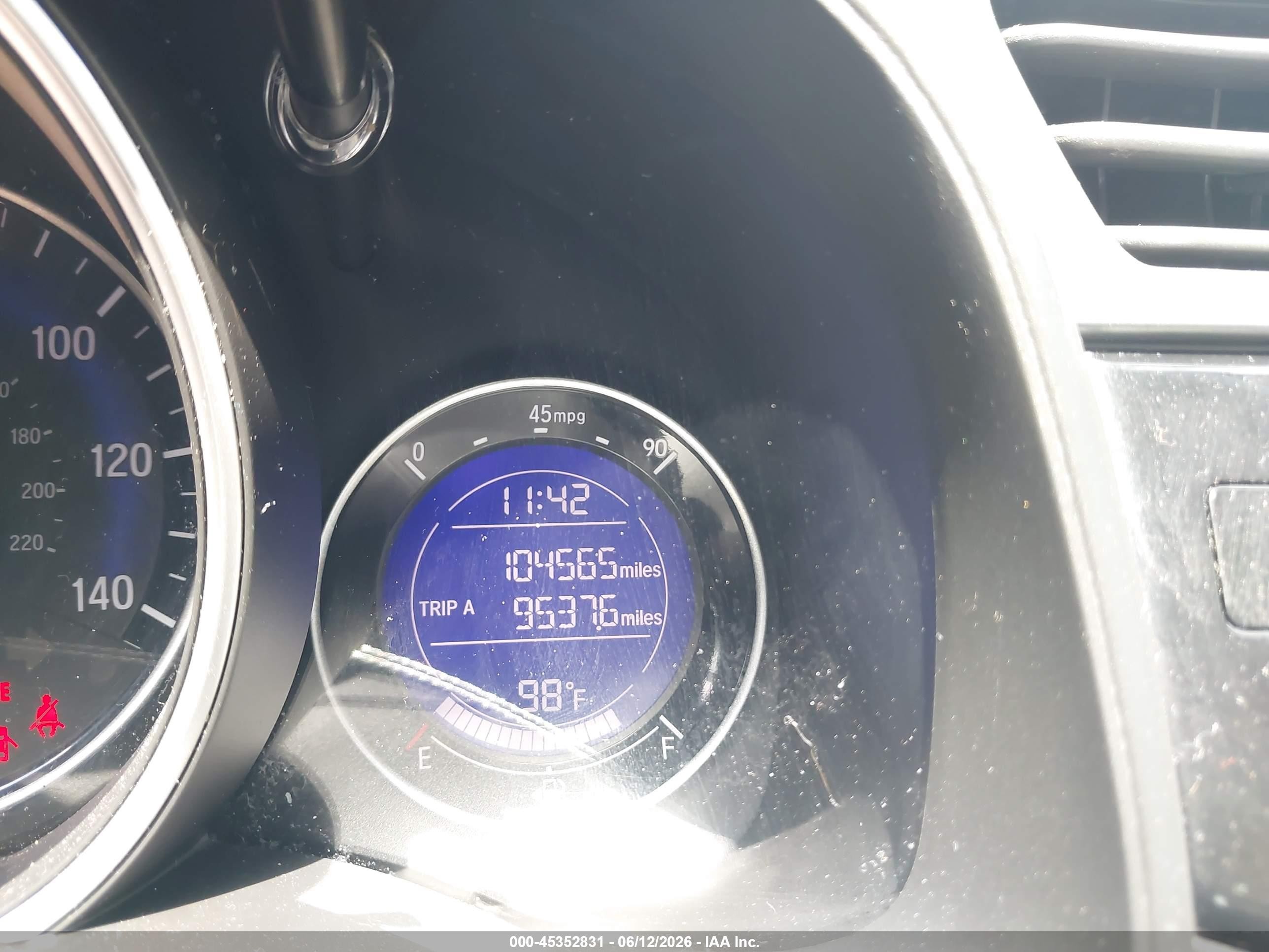 2015 Honda Fit Lx Gray vin: 3HGGK5H50FM752522