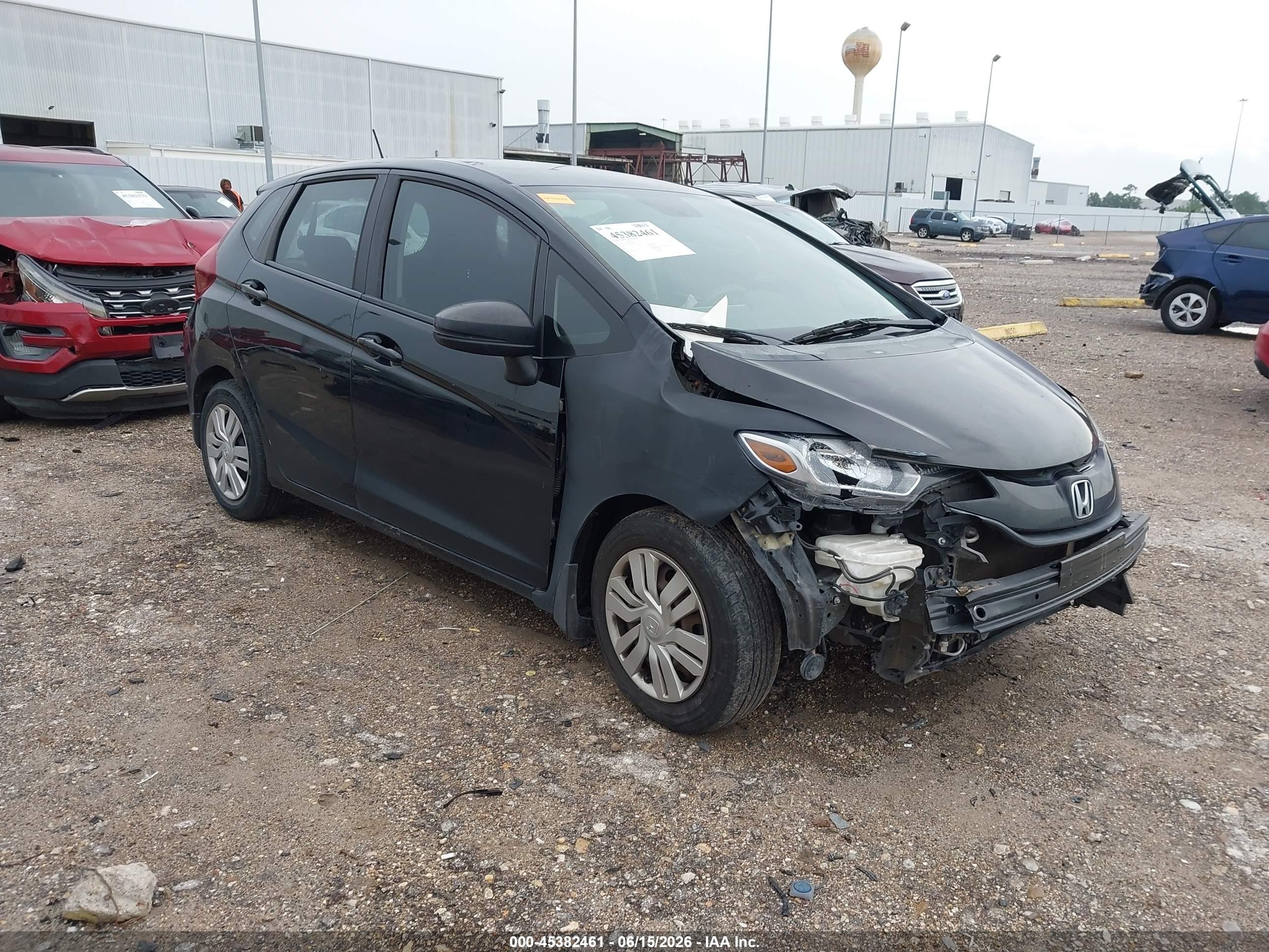 2015 Honda Fit Lx Black vin: 3HGGK5H50FM769286