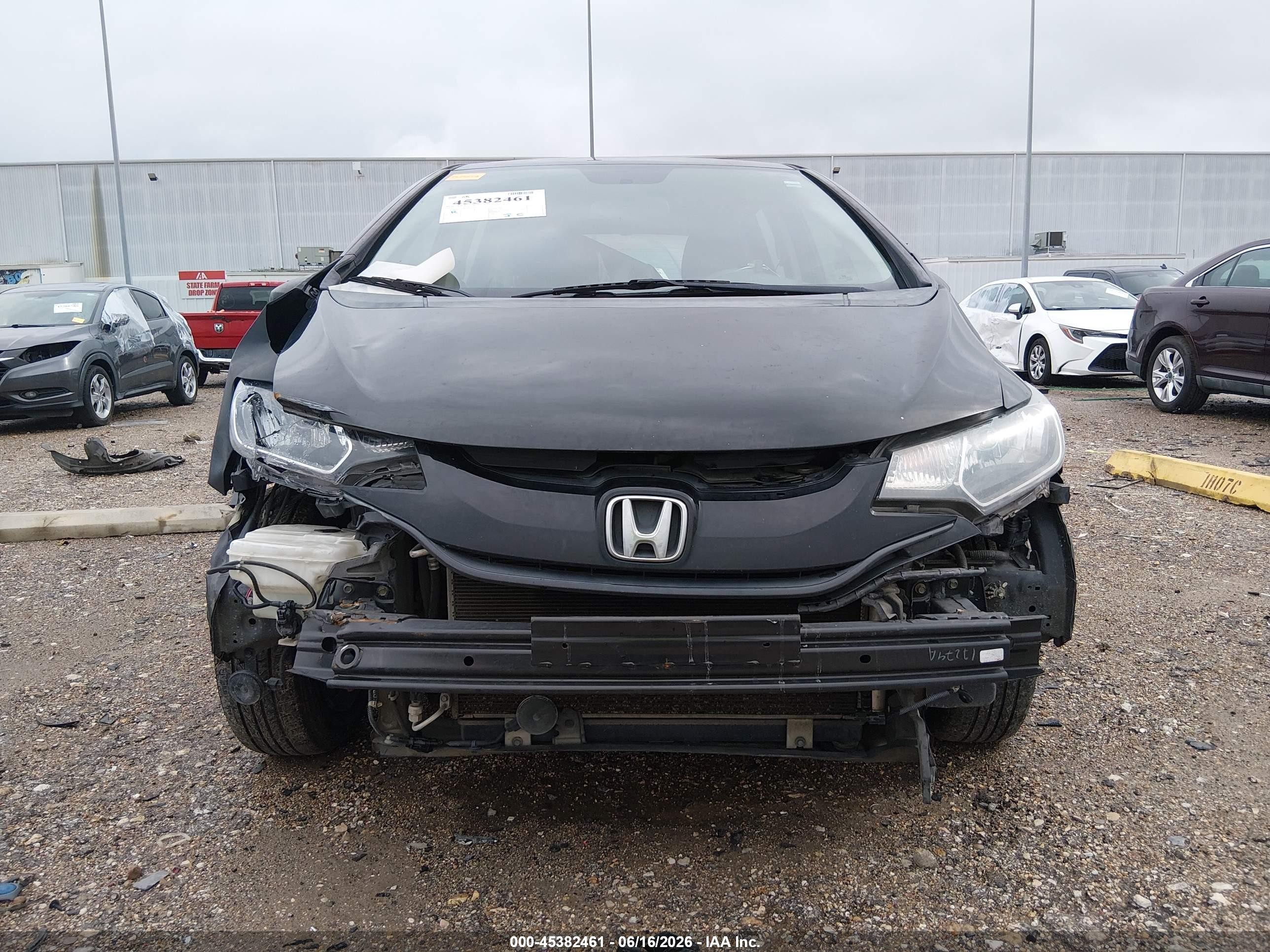 2015 Honda Fit Lx Black vin: 3HGGK5H50FM769286