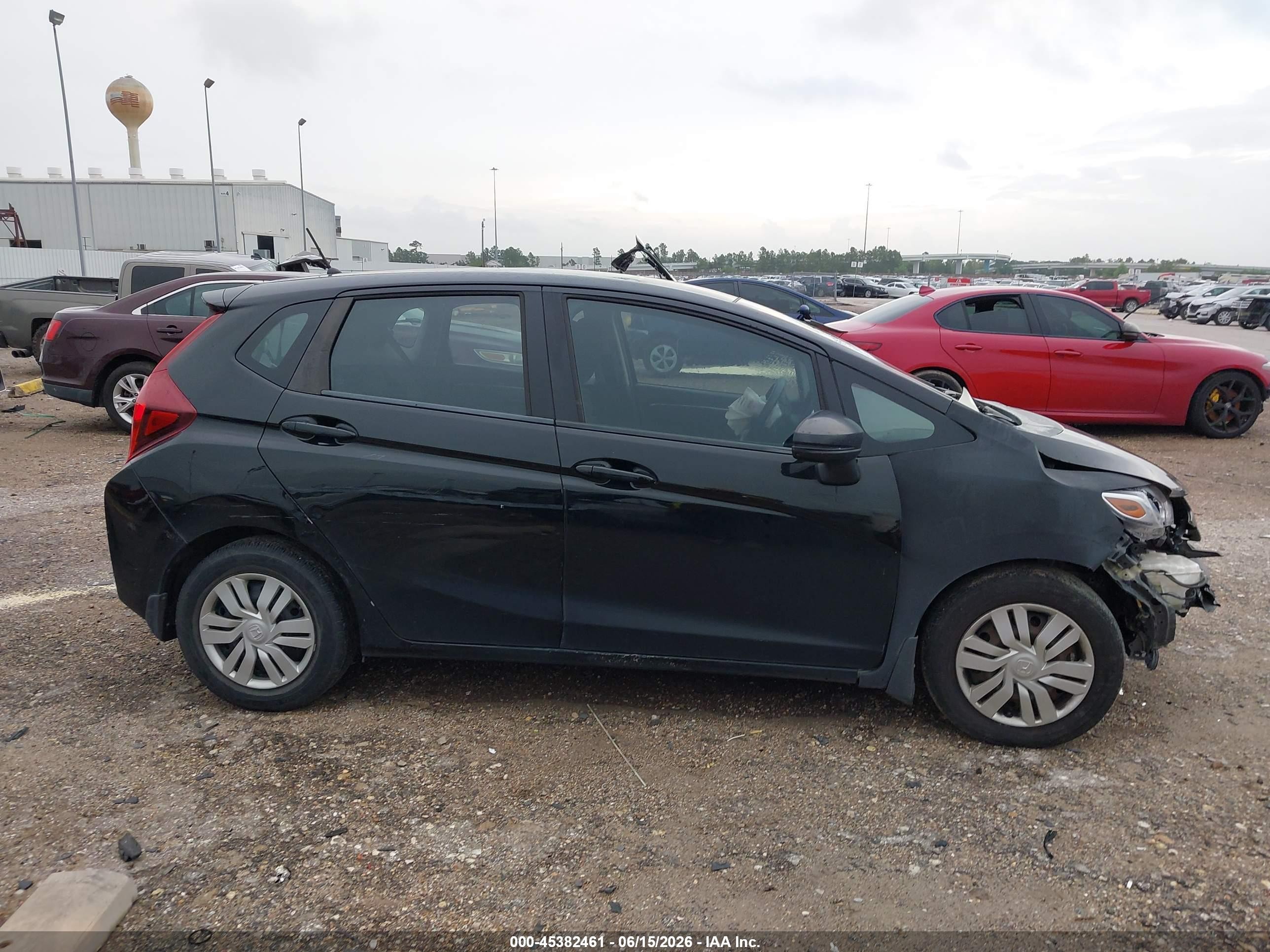 2015 Honda Fit Lx Black vin: 3HGGK5H50FM769286
